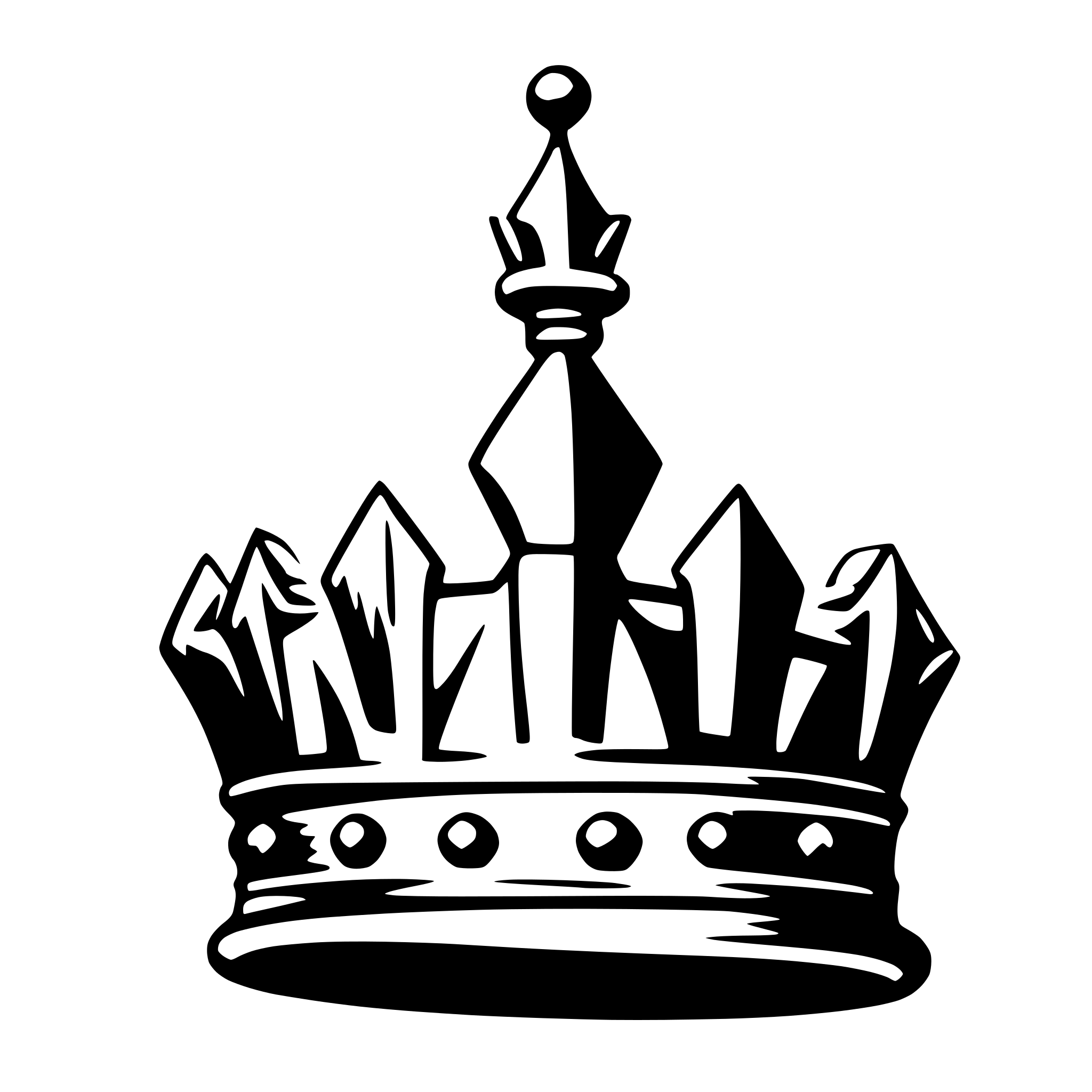 AI-generated SVG of a a crown