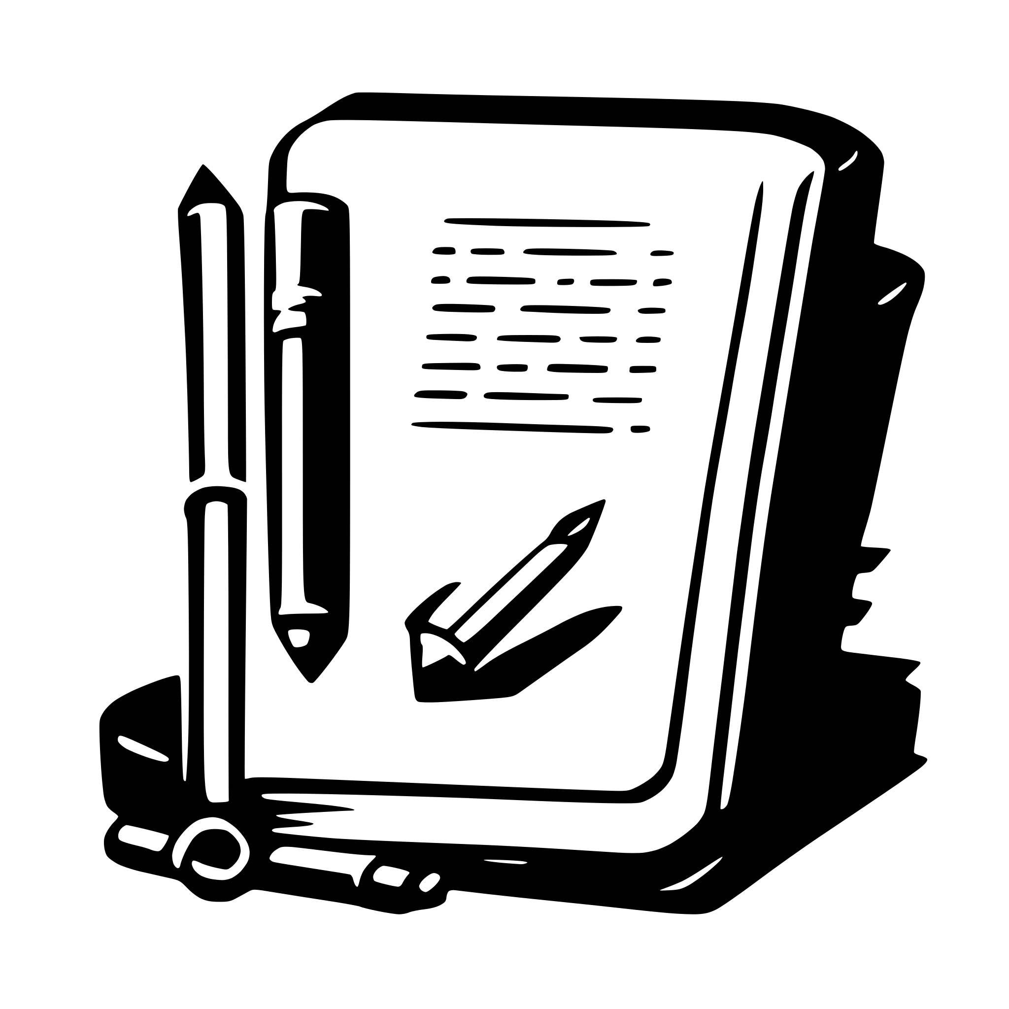 AI-generated SVG of a journal