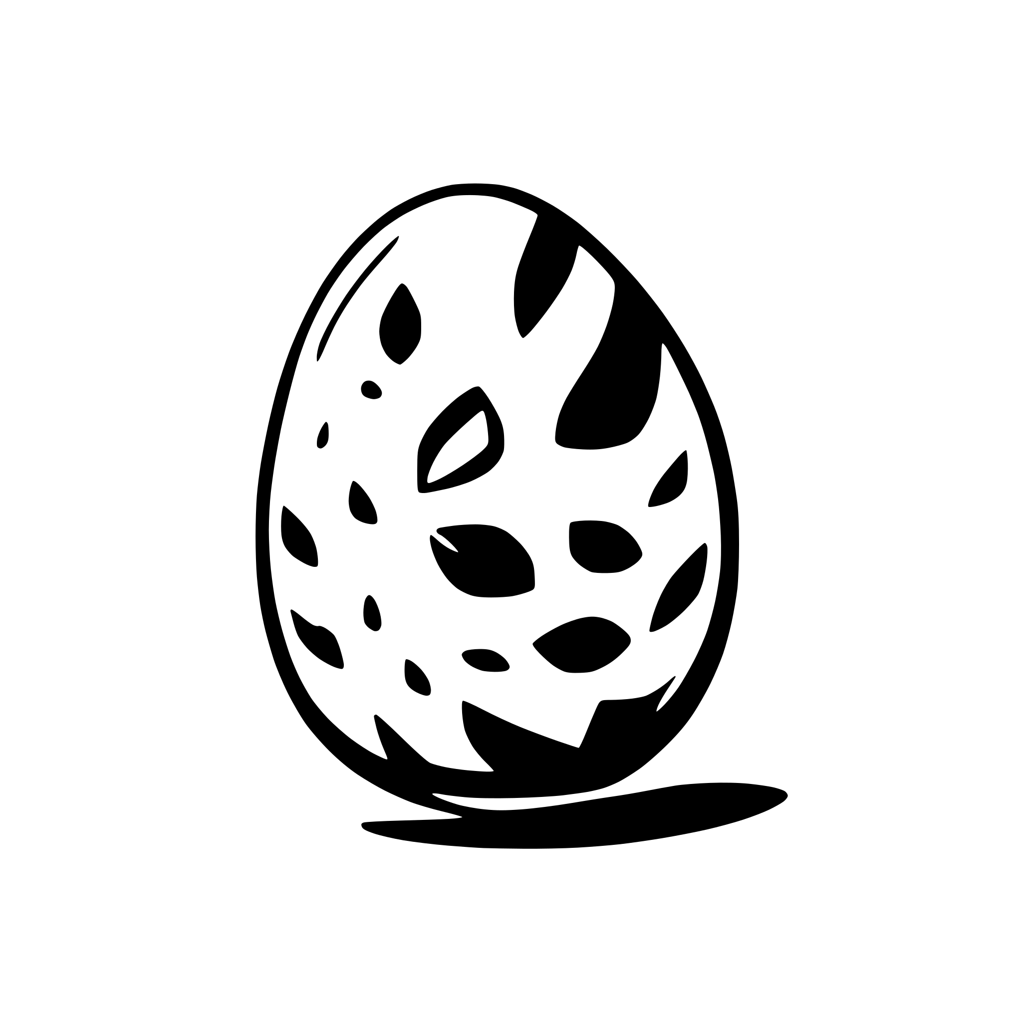 AI-generated SVG of a Colorful Easter egg
