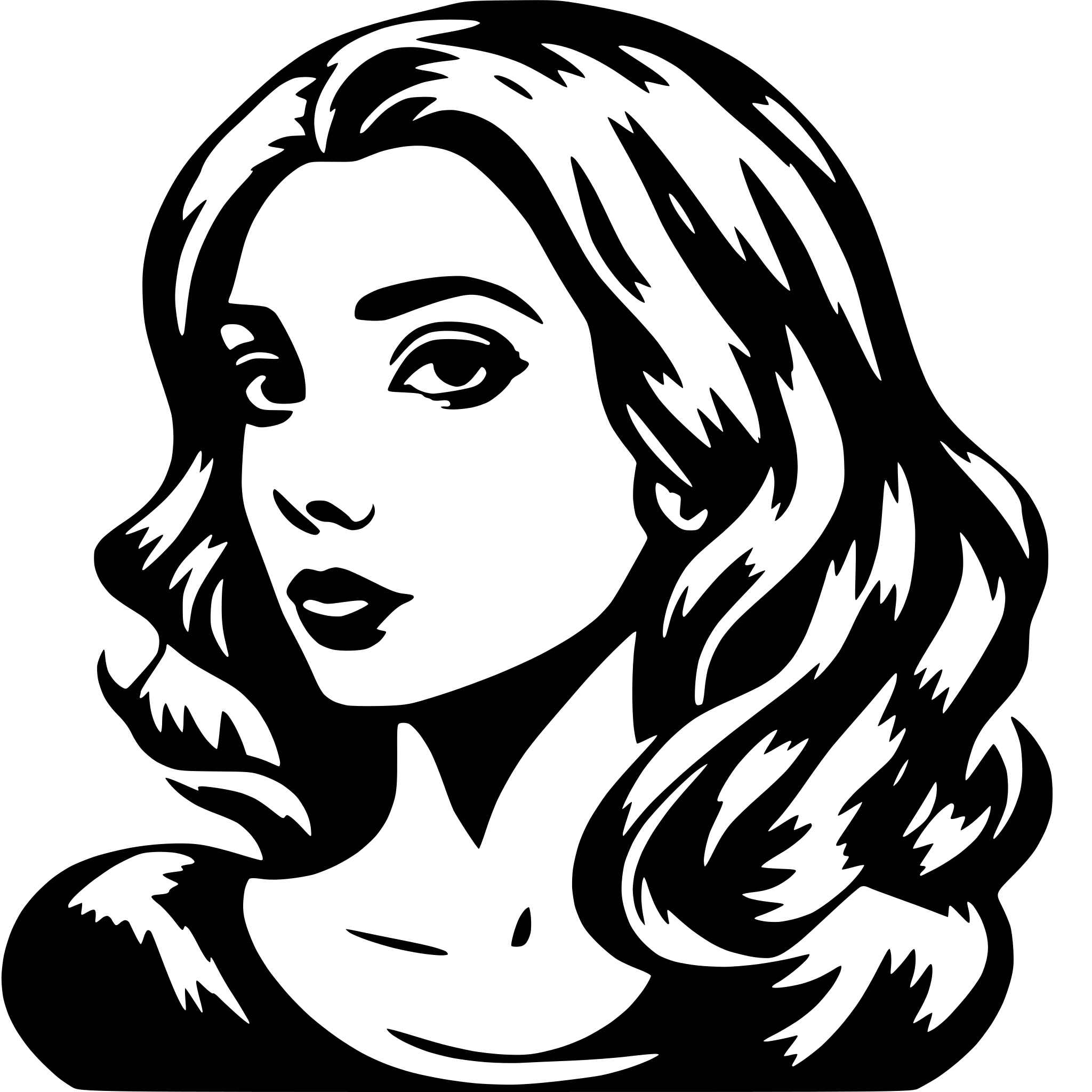AI-generated SVG of 'hair color'
