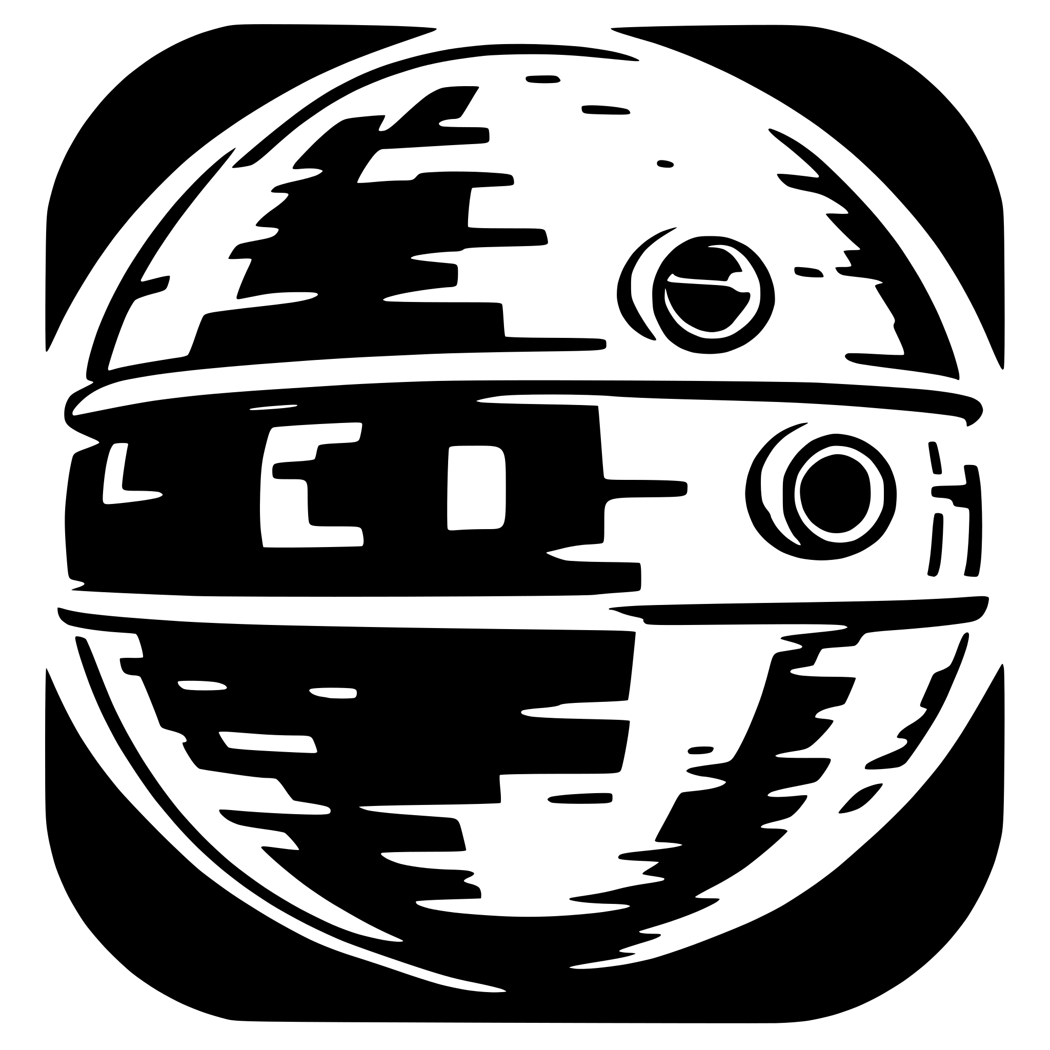 AI-generated SVG of a death star from star wars with glowing effect on laser