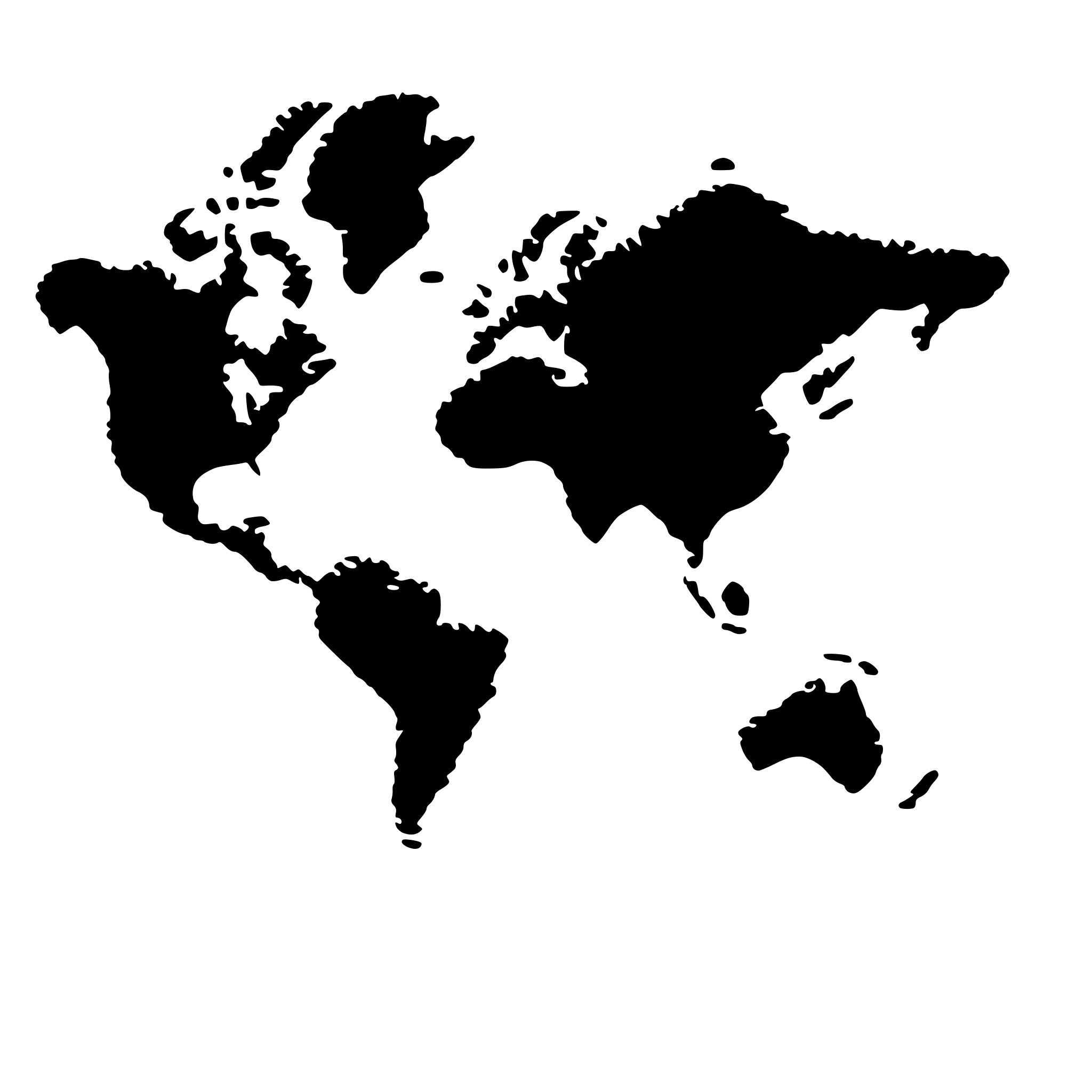 AI-generated SVG of 'world map created from dots, gey'