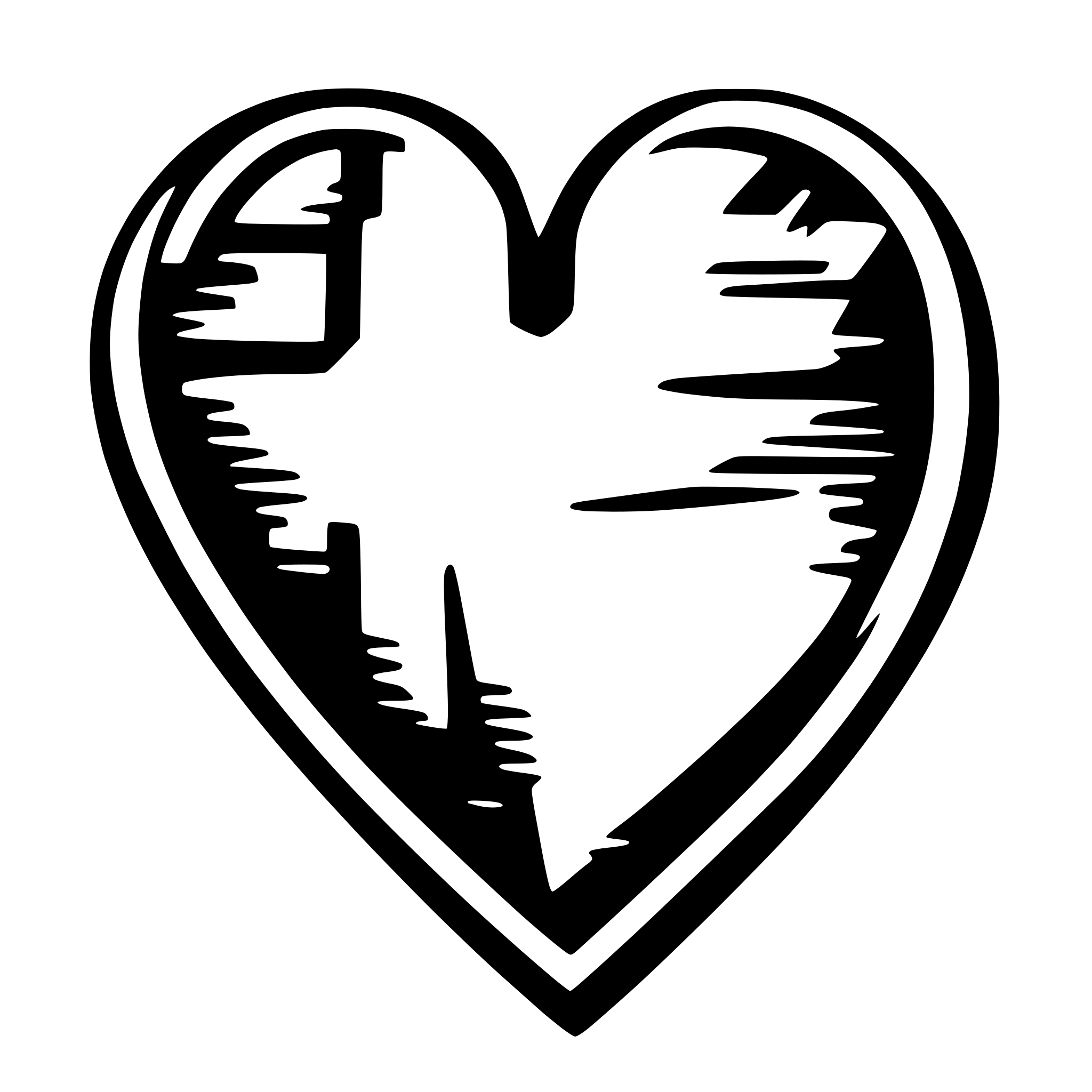 AI-generated SVG of 'heart with loop'