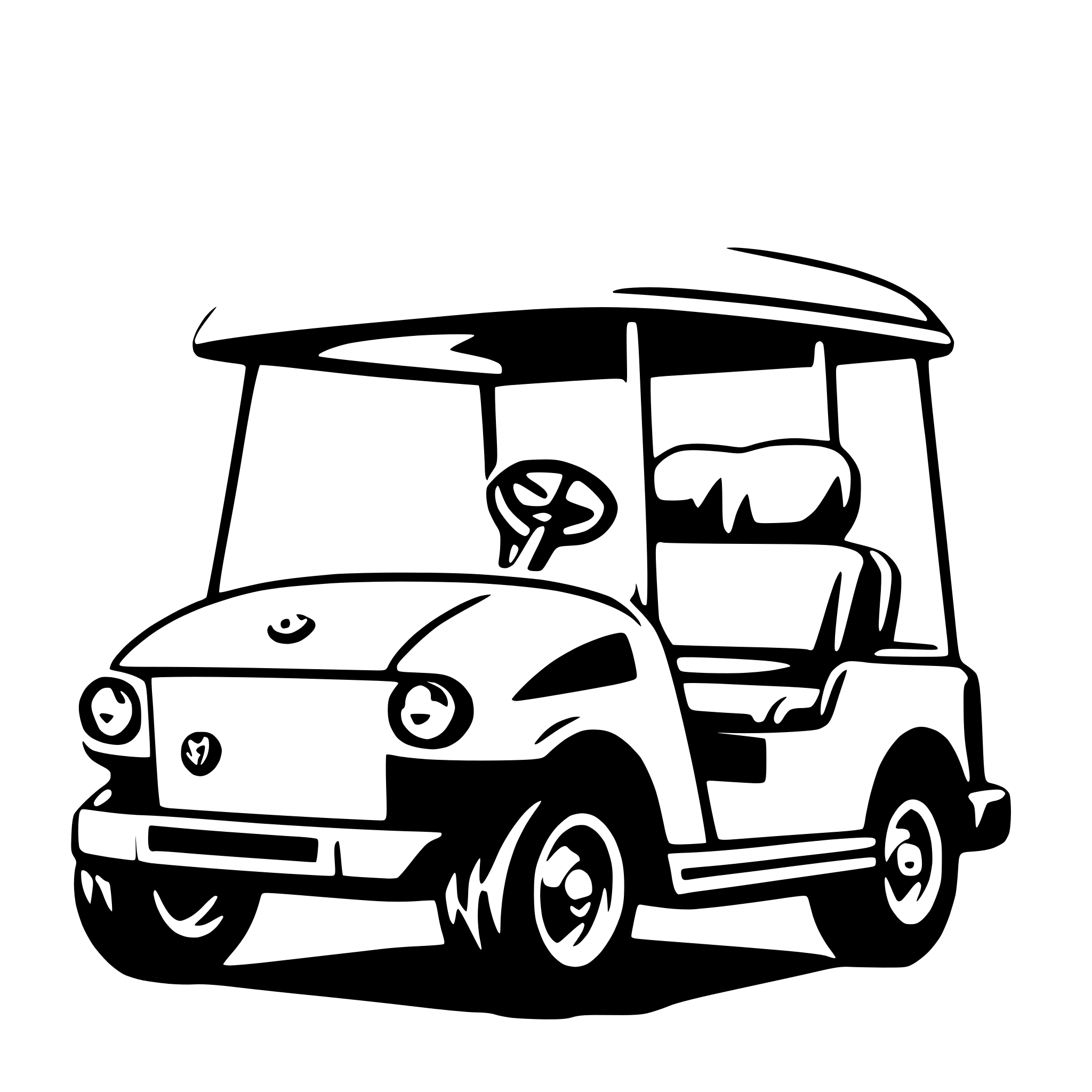 AI-generated SVG of 'golf cart'