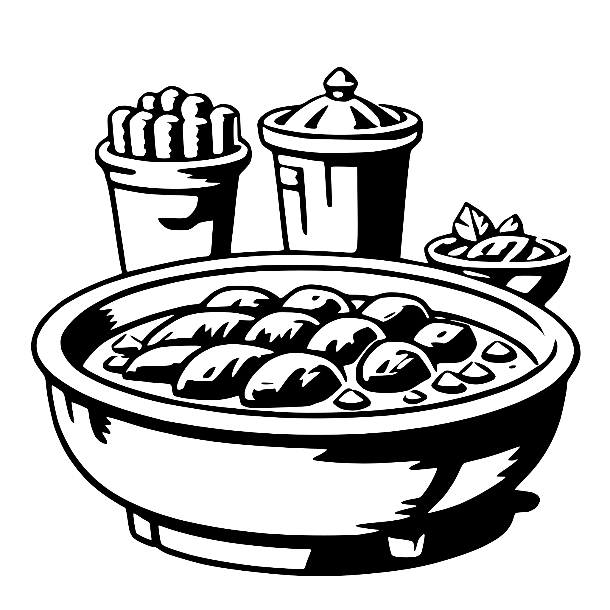 AI-generated SVG of a curry