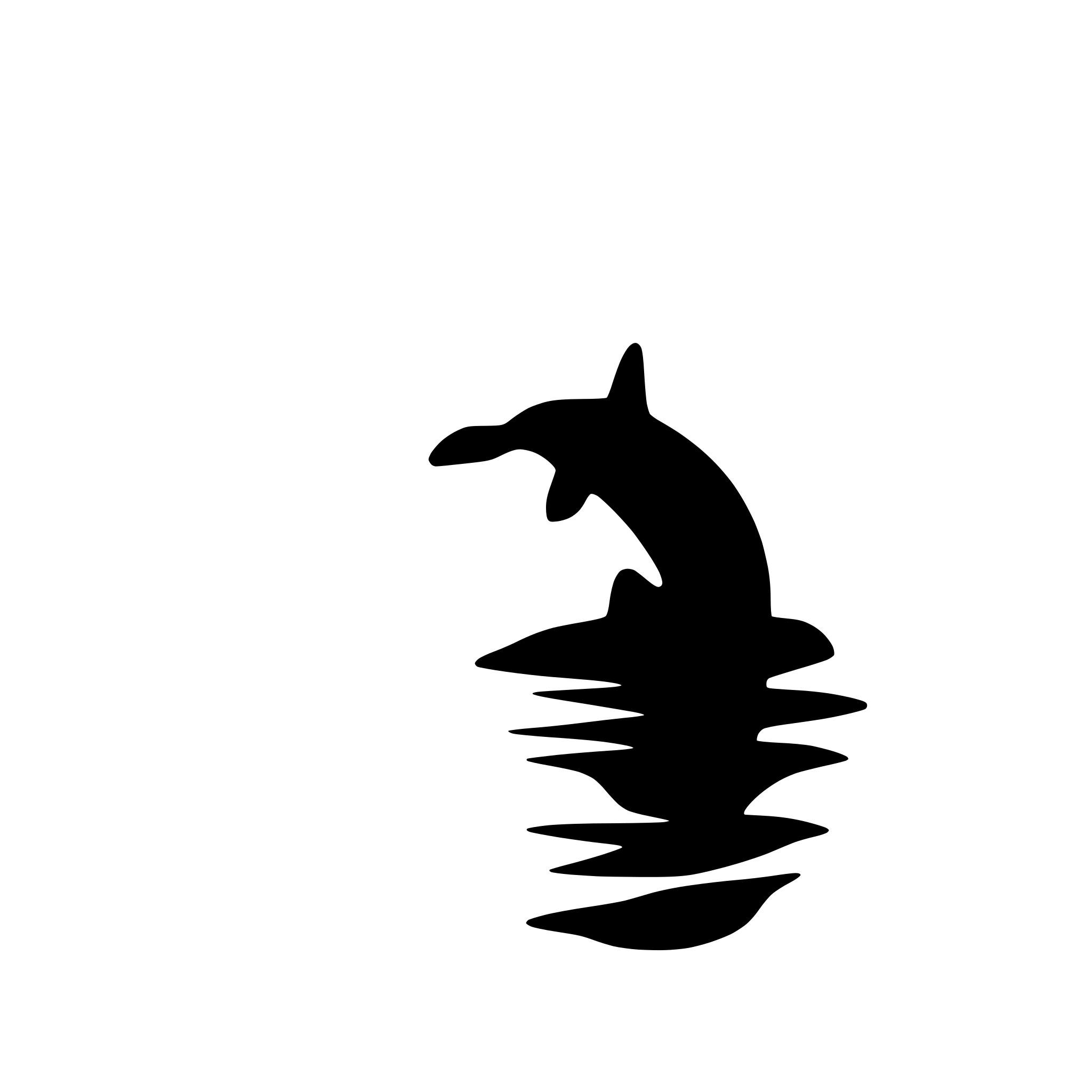 AI-generated SVG of a whale diving into the ocean