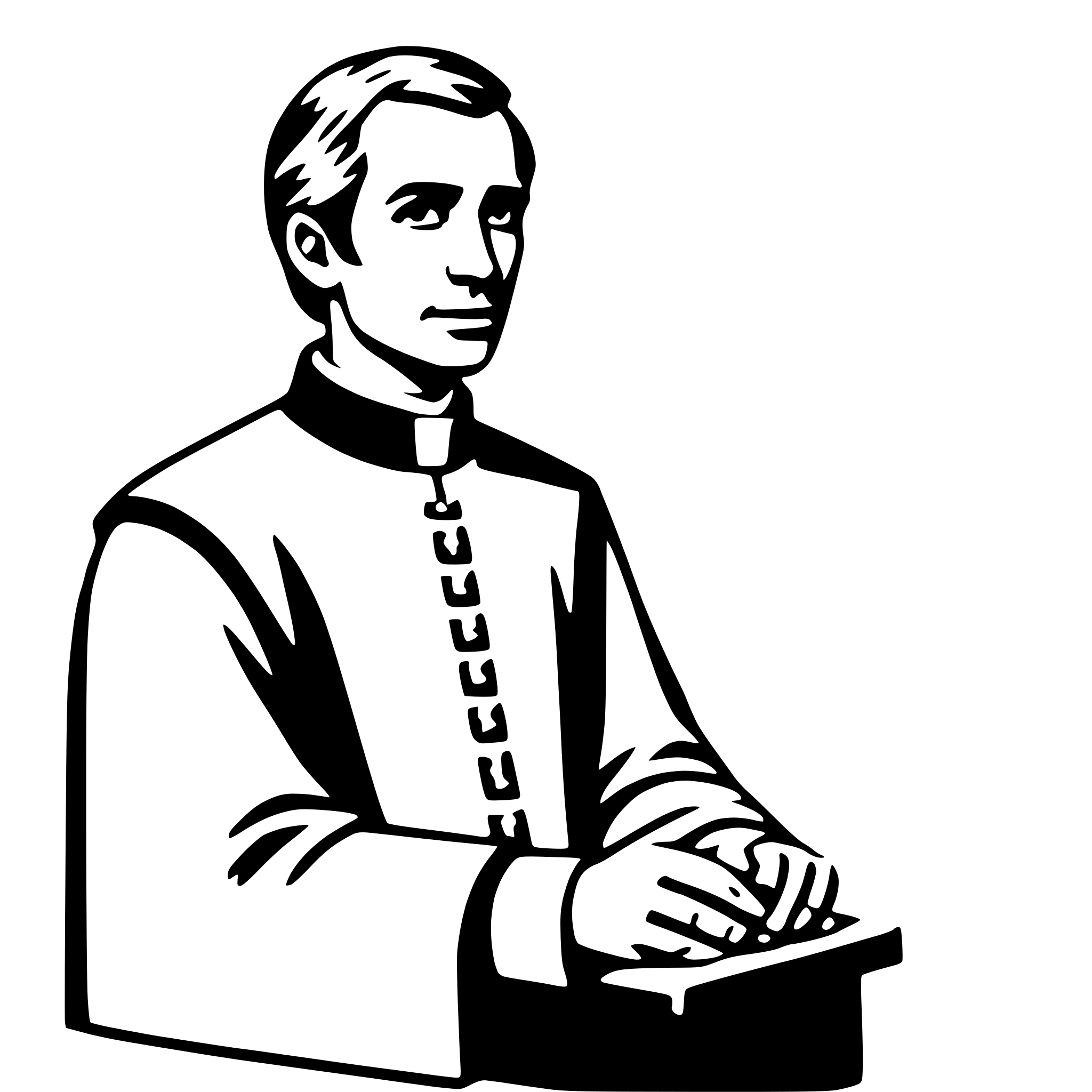 AI-generated SVG of a clergy