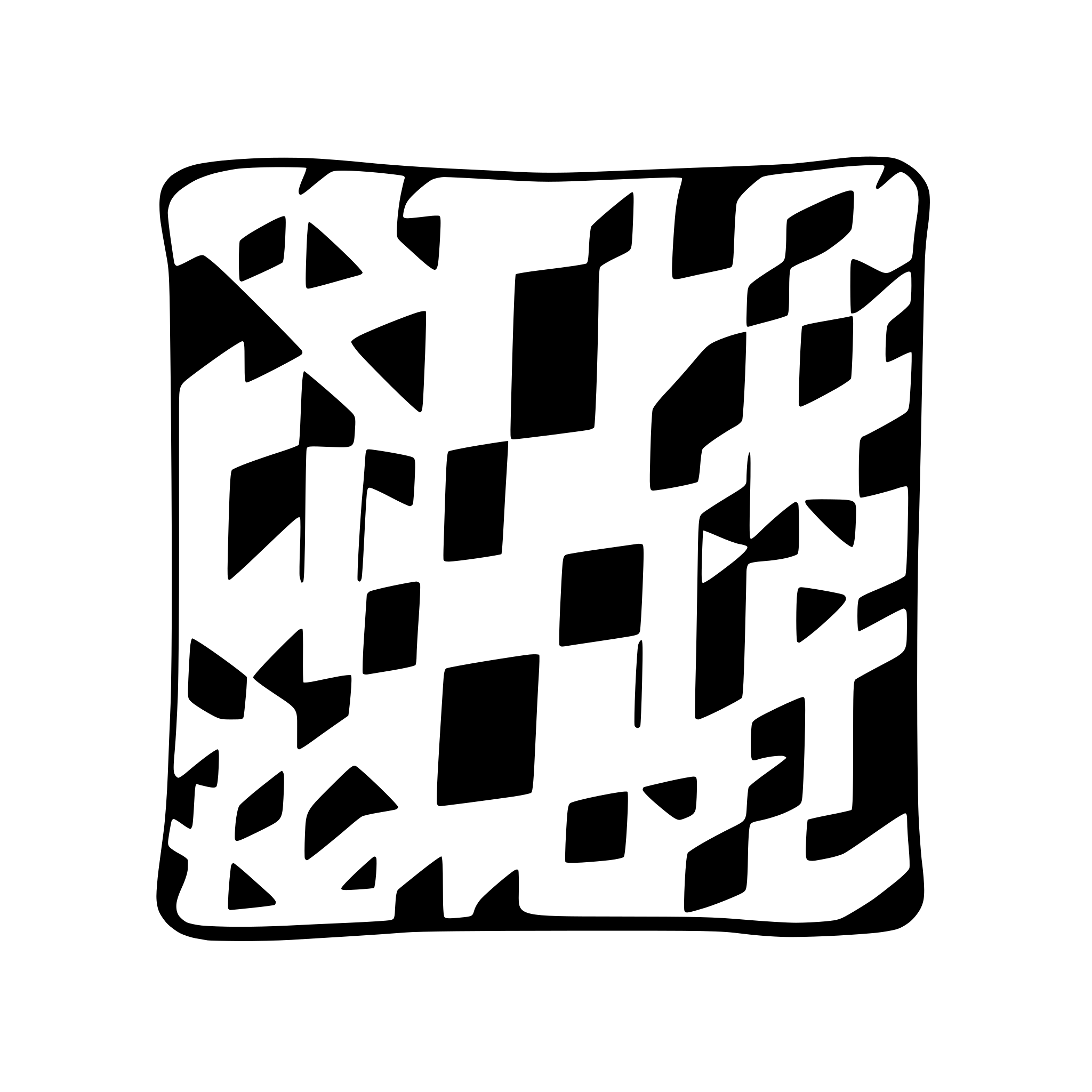 AI-generated SVG of 'a piece of fabric in shape of square'