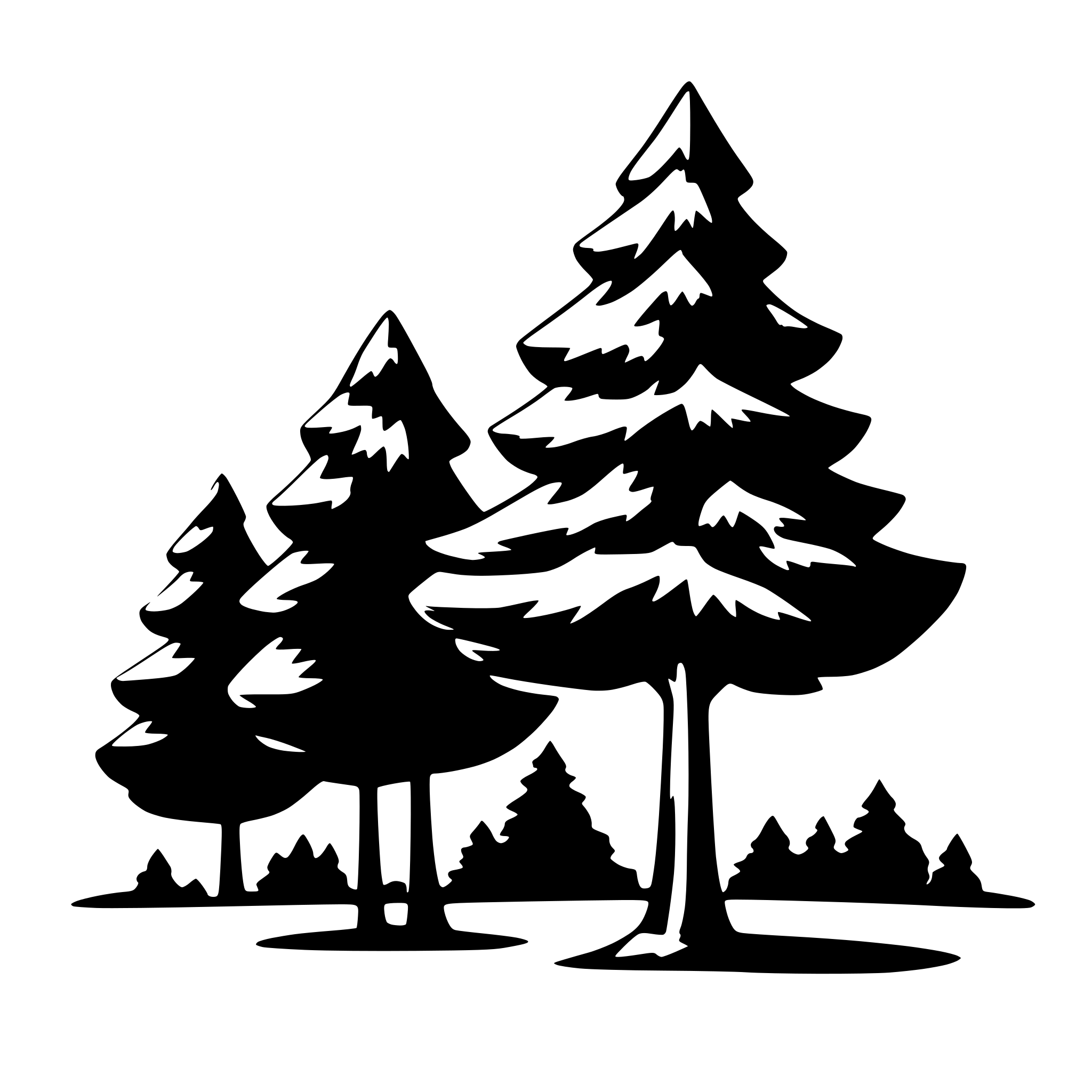 AI-generated SVG of 'singular evergreen tree'
