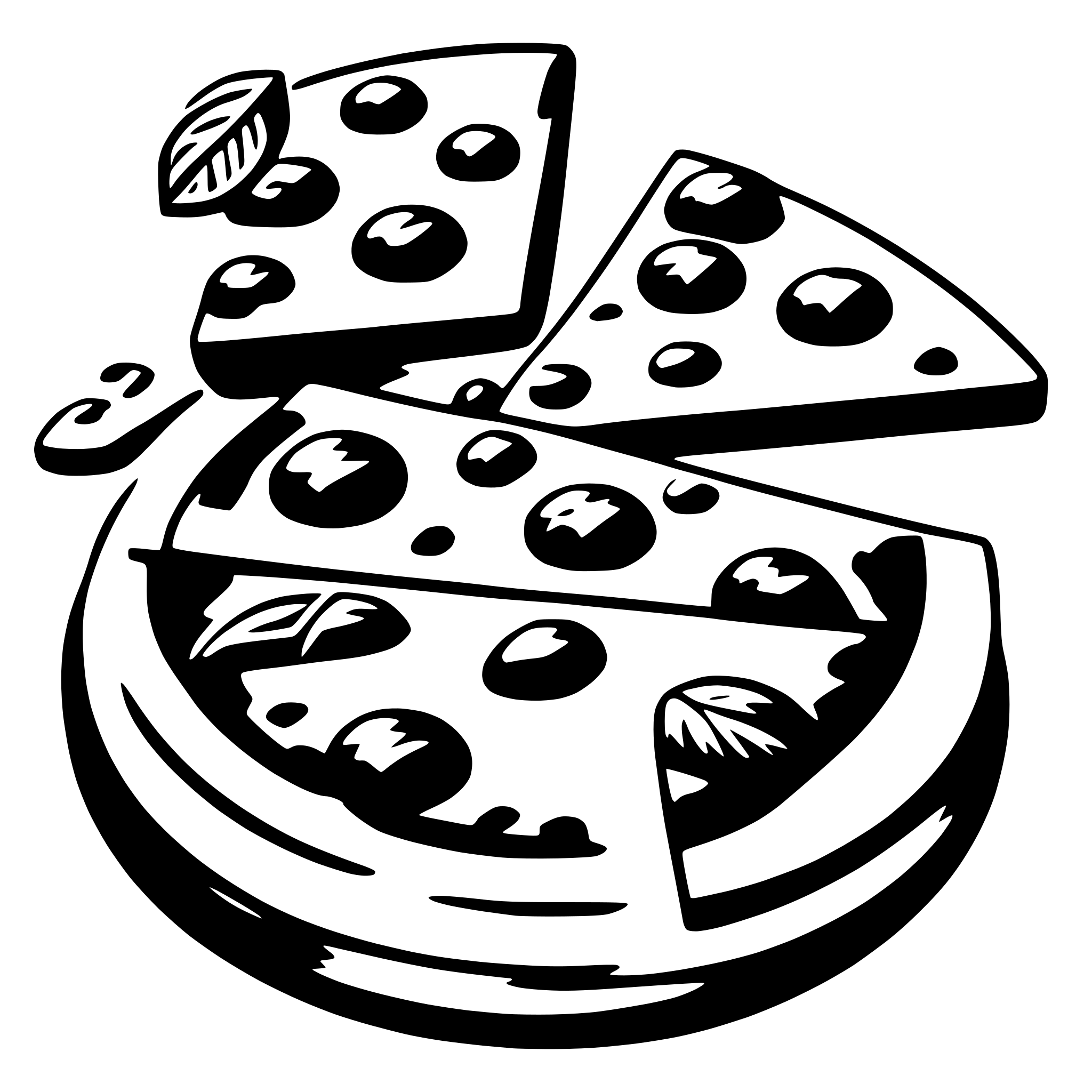 AI-generated SVG of 'pizza'