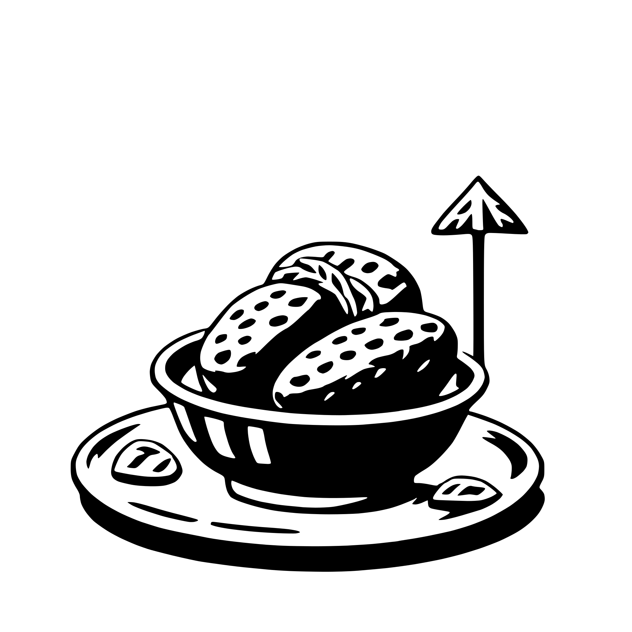 AI-generated SVG of a falafel