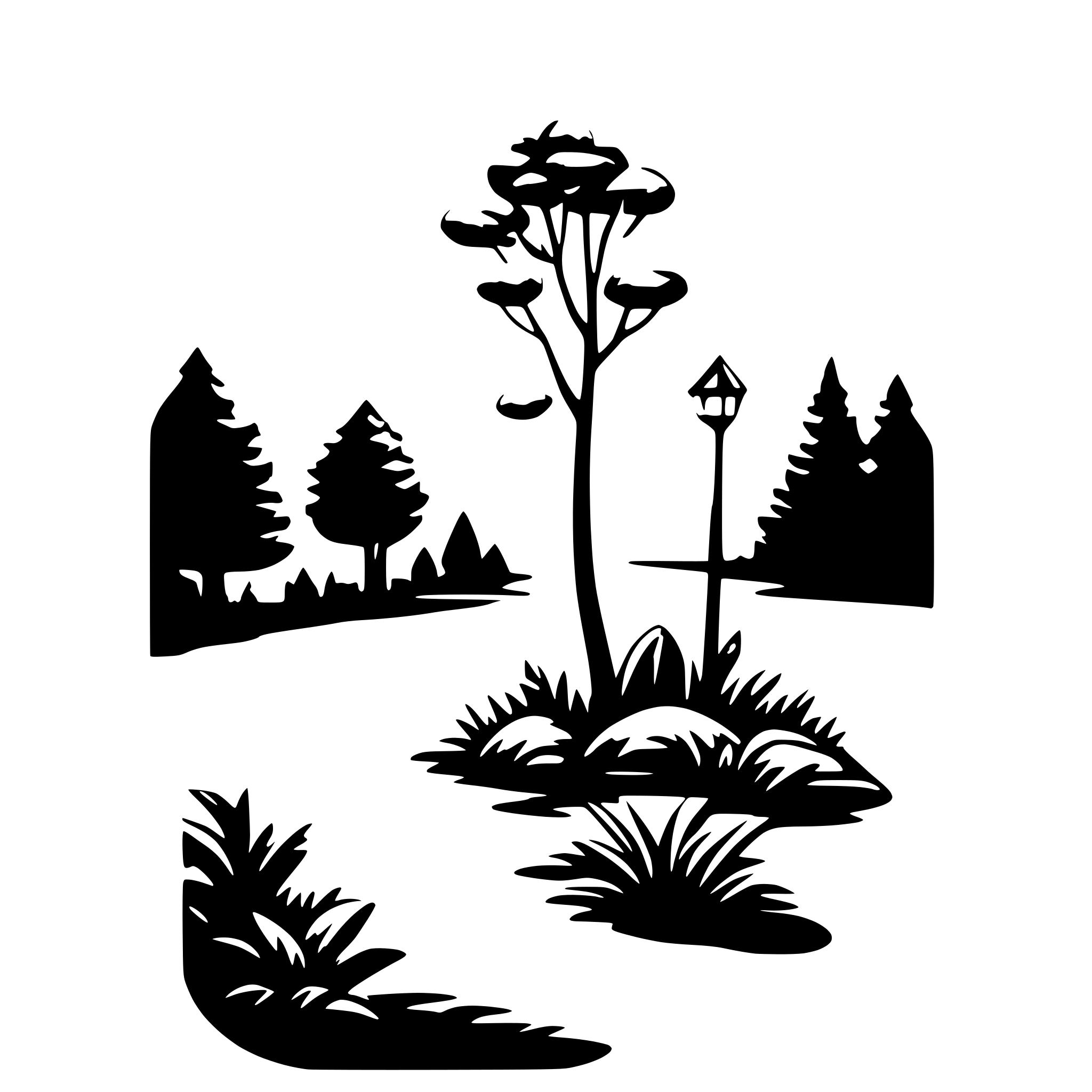 AI-generated SVG of 'nature'