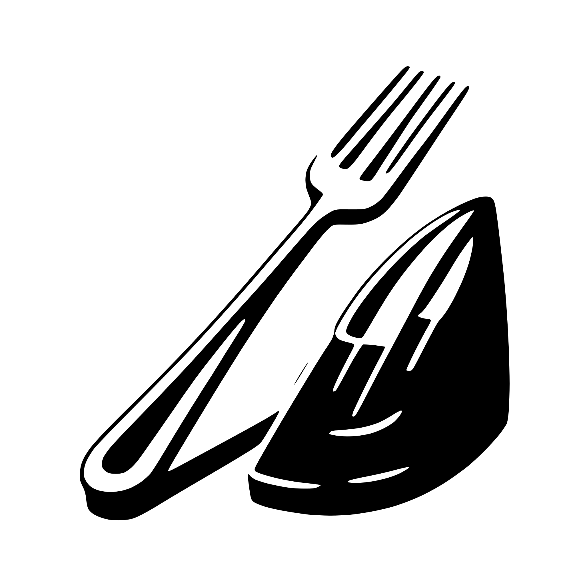 AI-generated SVG of a fork