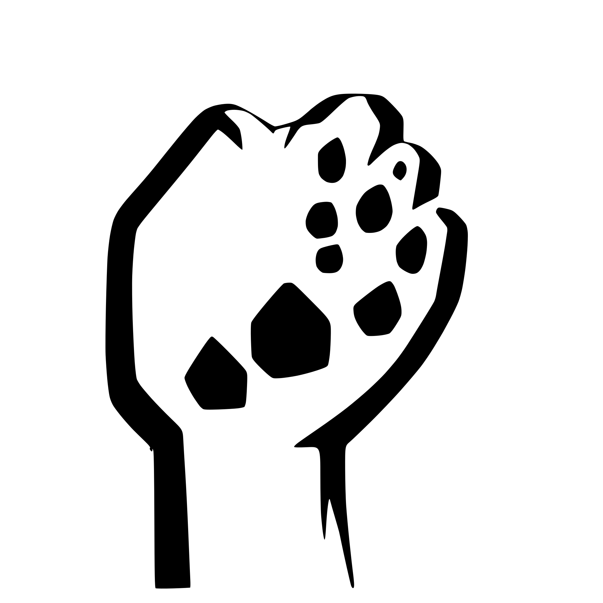 AI-generated SVG of 'cat paw'