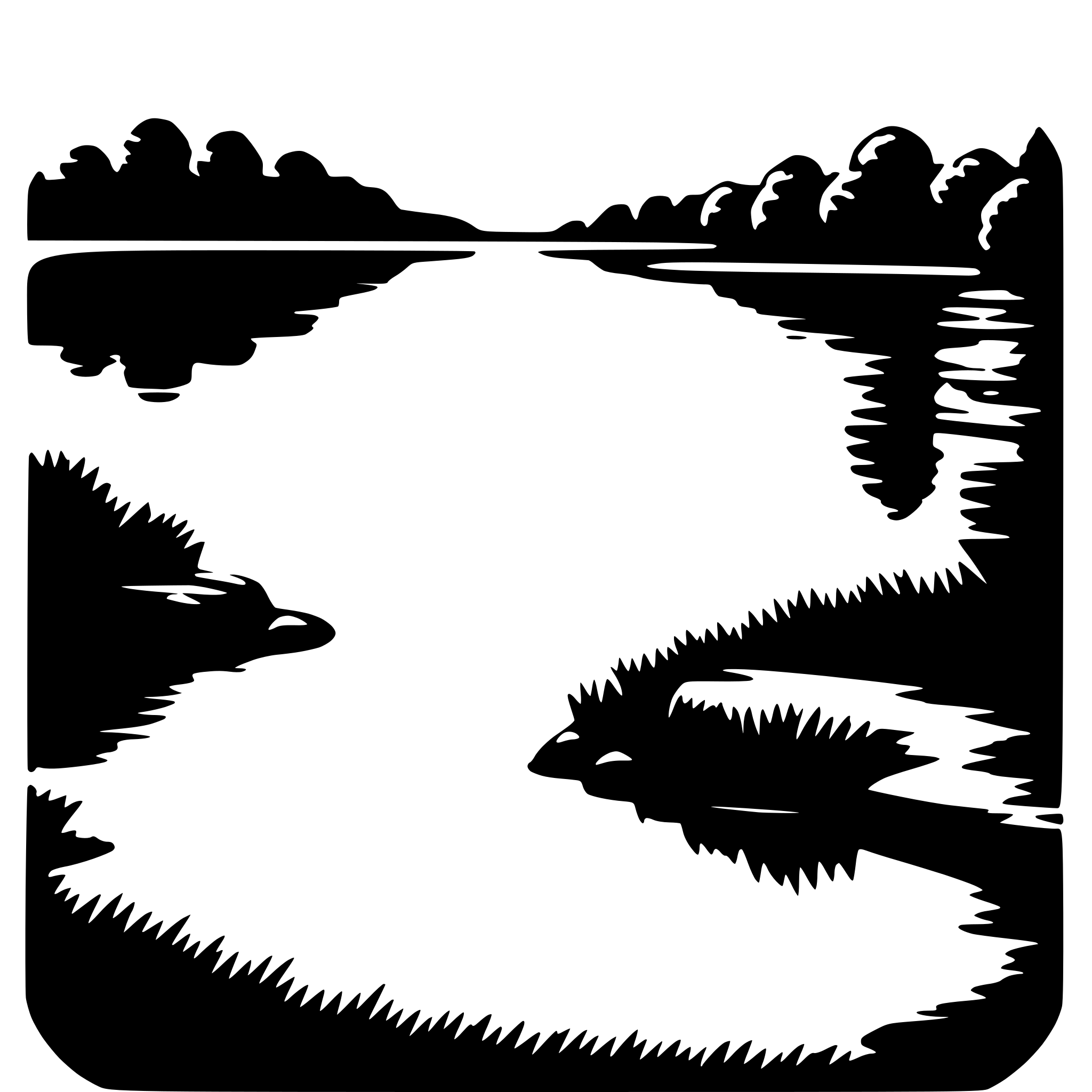 AI-generated SVG of a sunset over lake