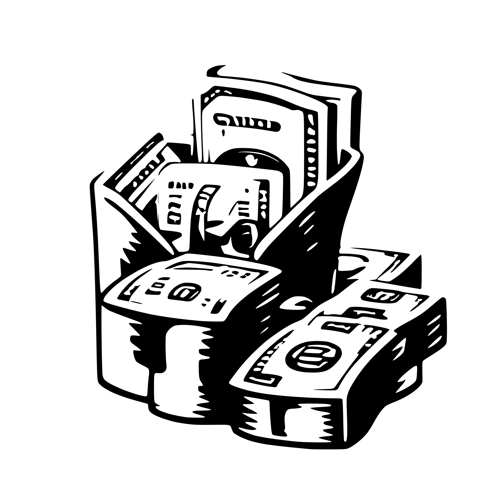AI-generated SVG of a money