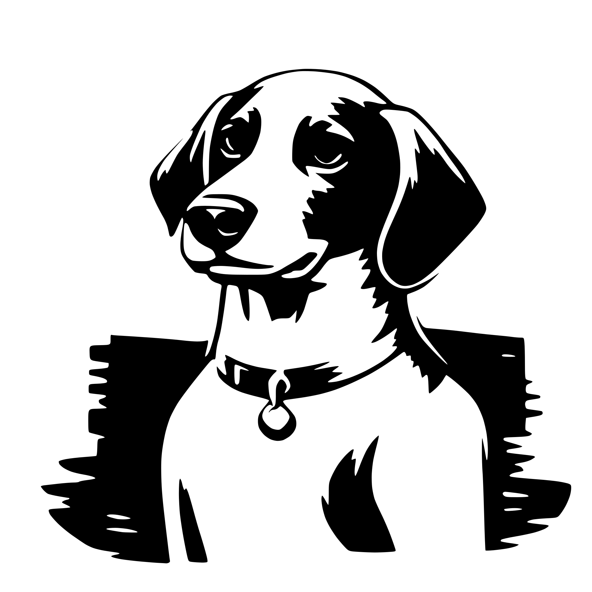 AI-generated SVG of 'a dog'