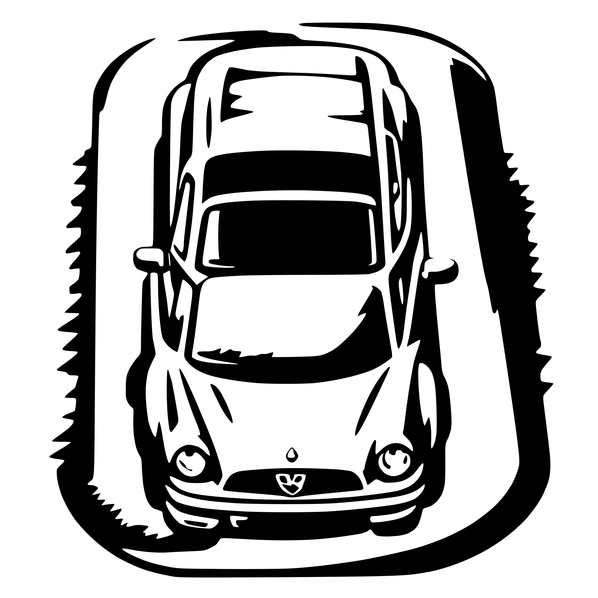AI-generated SVG of a car top view