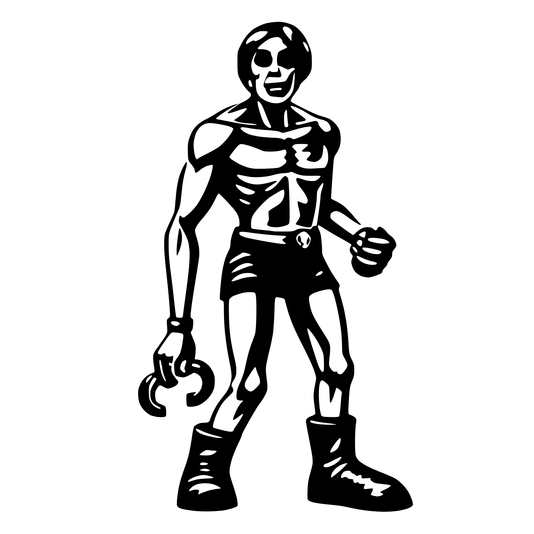 AI-generated SVG of a toxic musculine