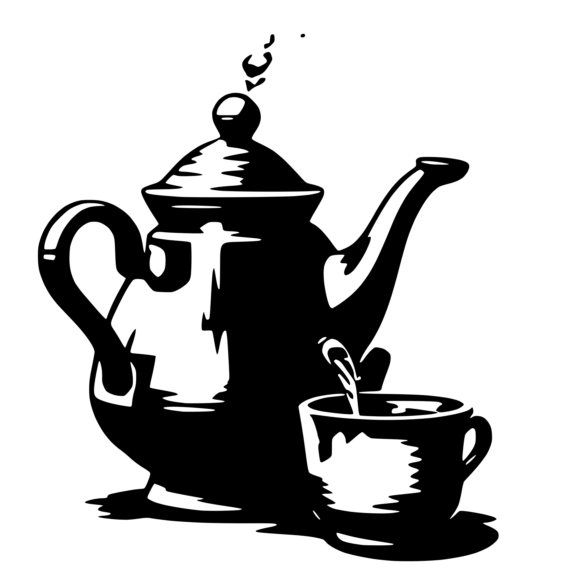 AI-generated SVG of 'pouring teapot drawing'