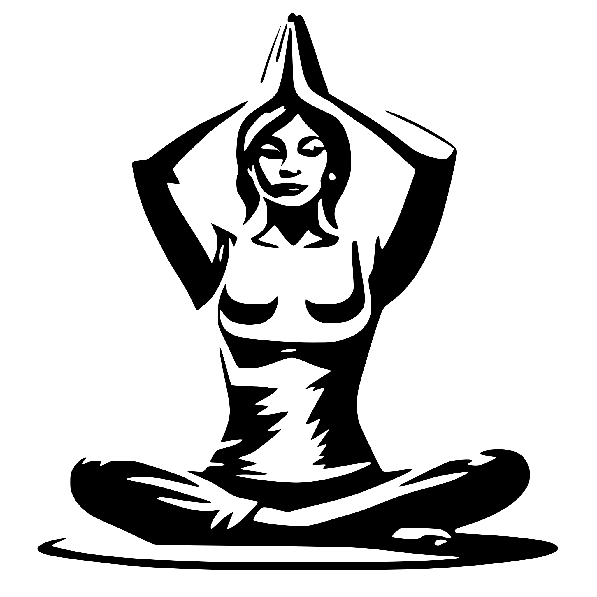 AI-generated SVG of 'yoga'