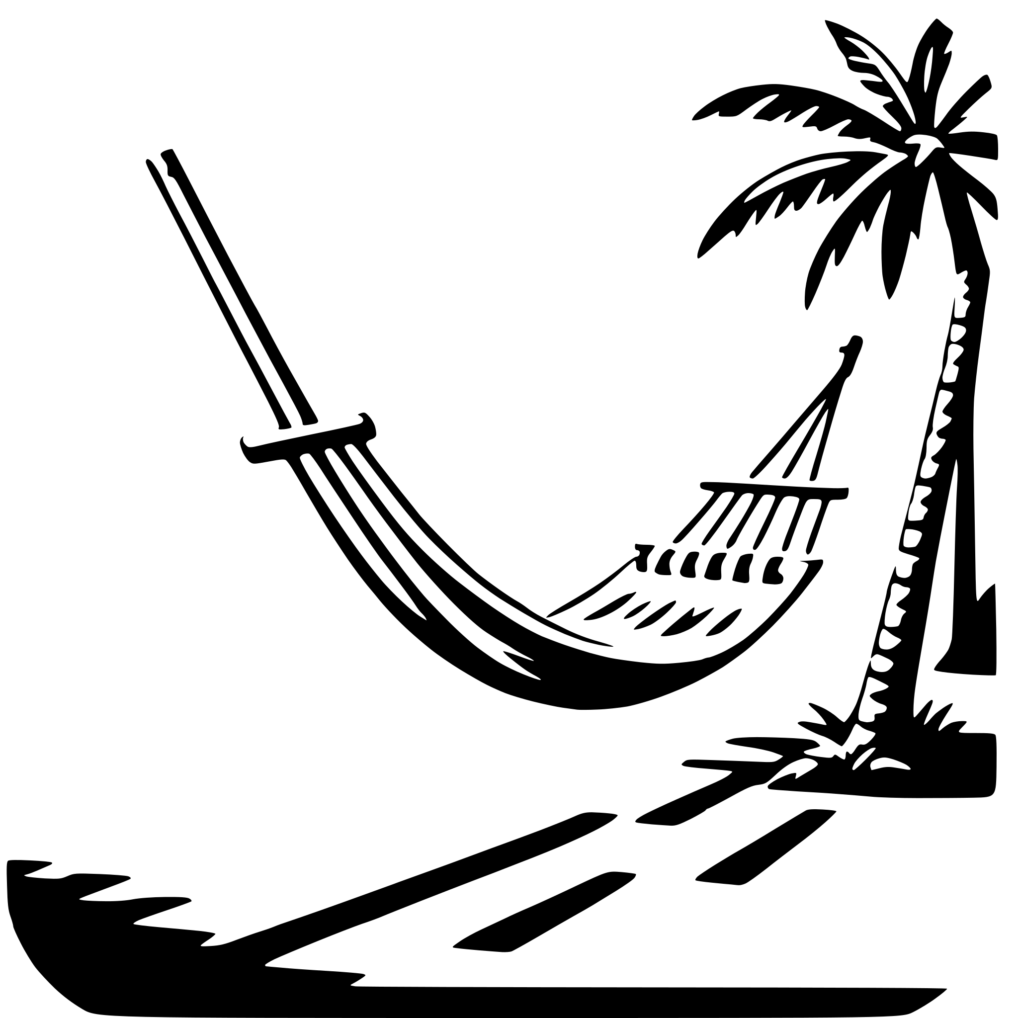 AI-generated SVG of 'beachside hammock relax'