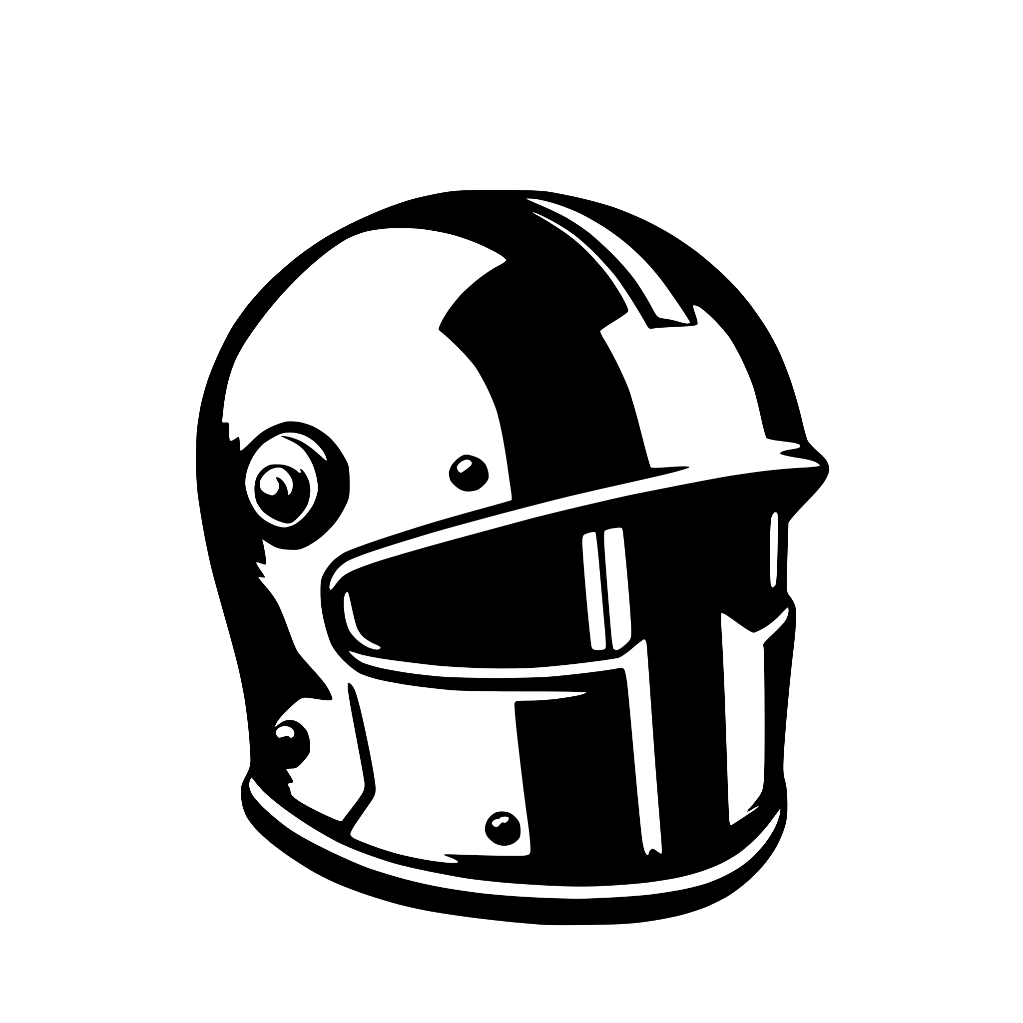 AI-generated SVG of a helmet