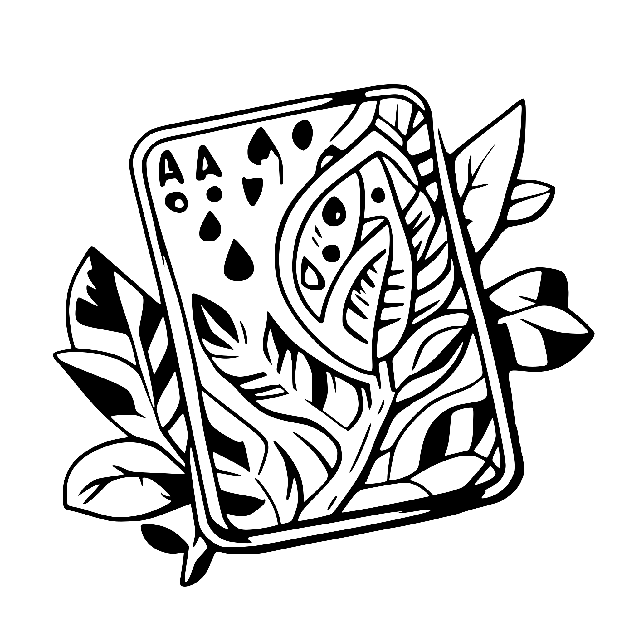 AI-generated SVG of a cards game