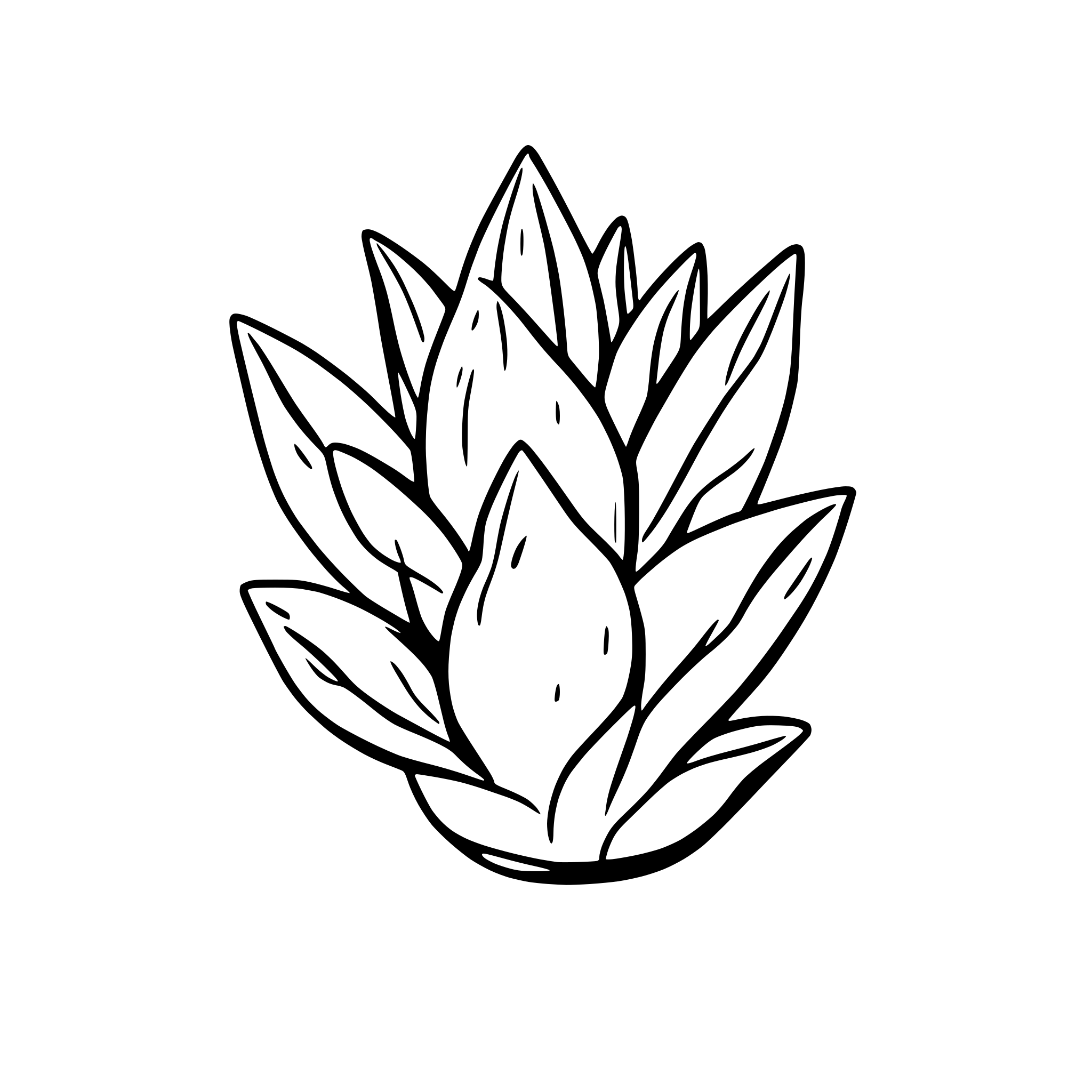 AI-generated SVG of 'aloe vera'
