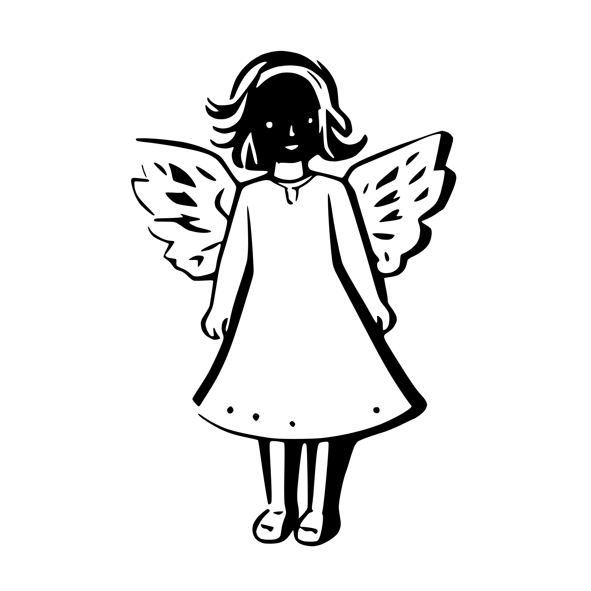 AI-generated SVG of 'christmas angel'
