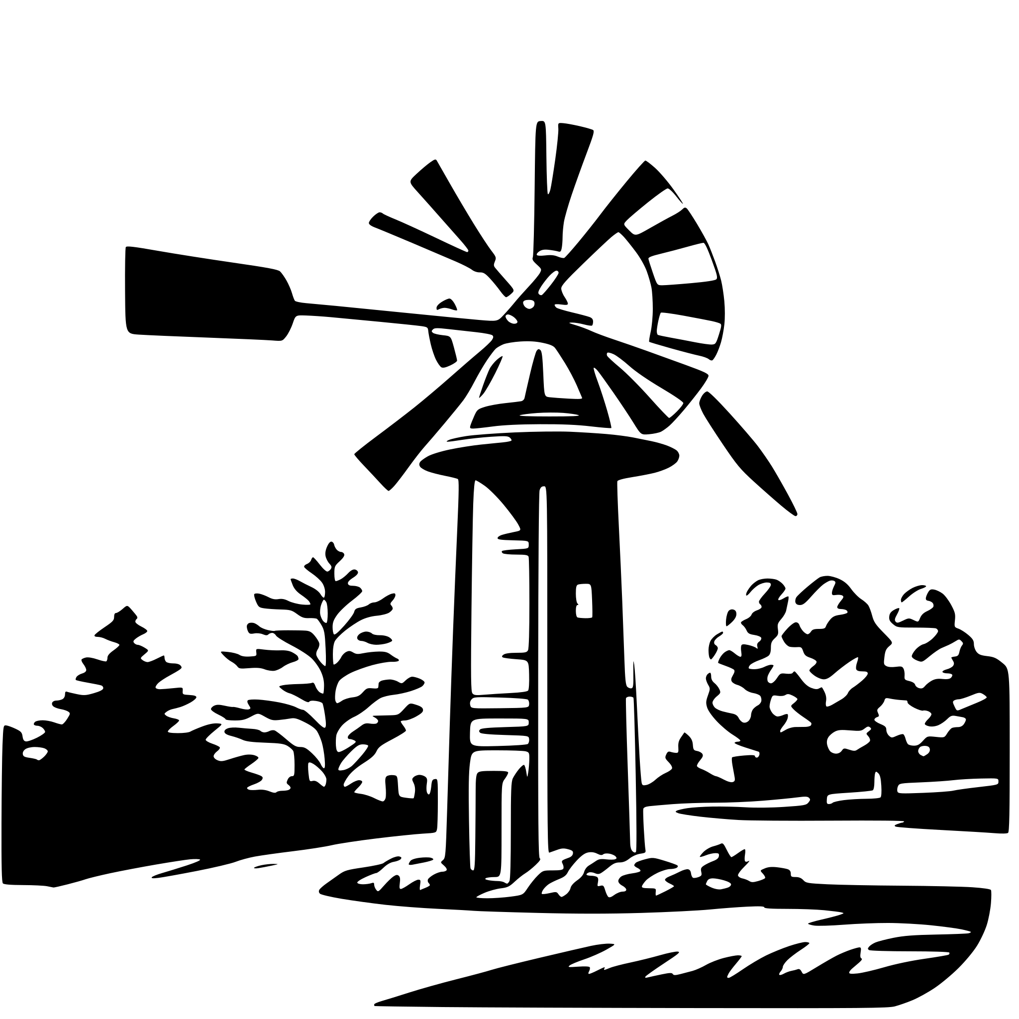AI-generated SVG of 'metal wind pump on farm'