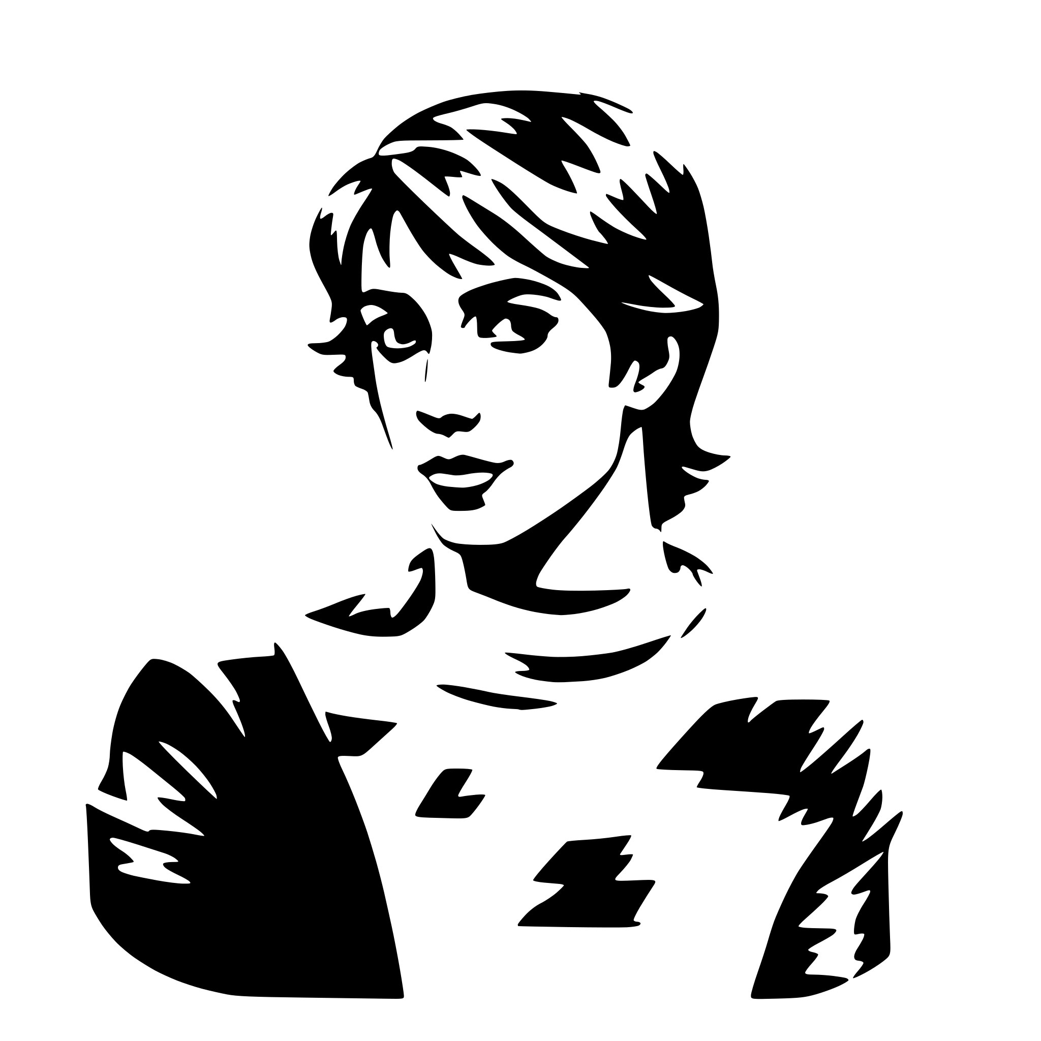 AI-generated SVG of a cute young guy