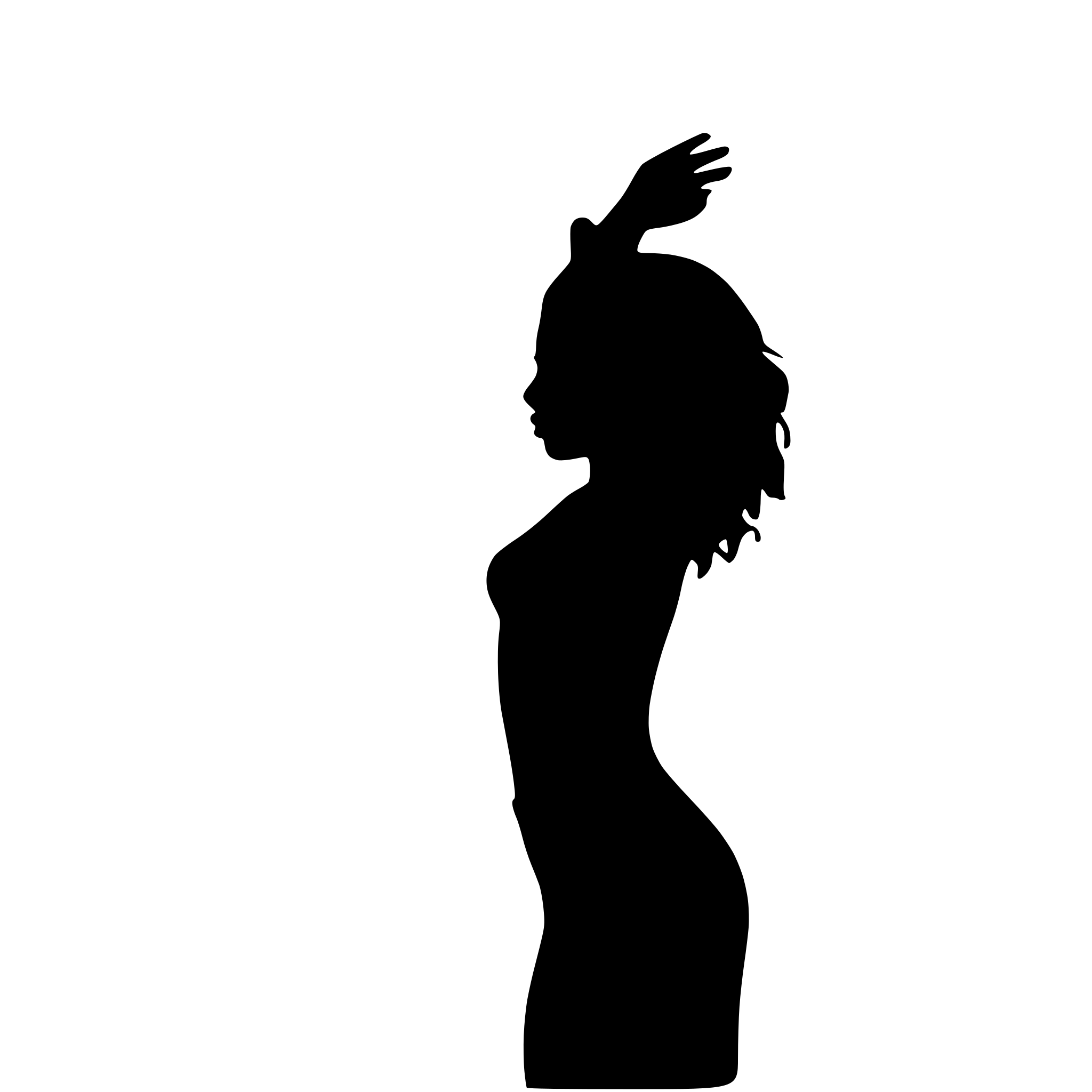 AI-generated SVG of a african black woman working out
