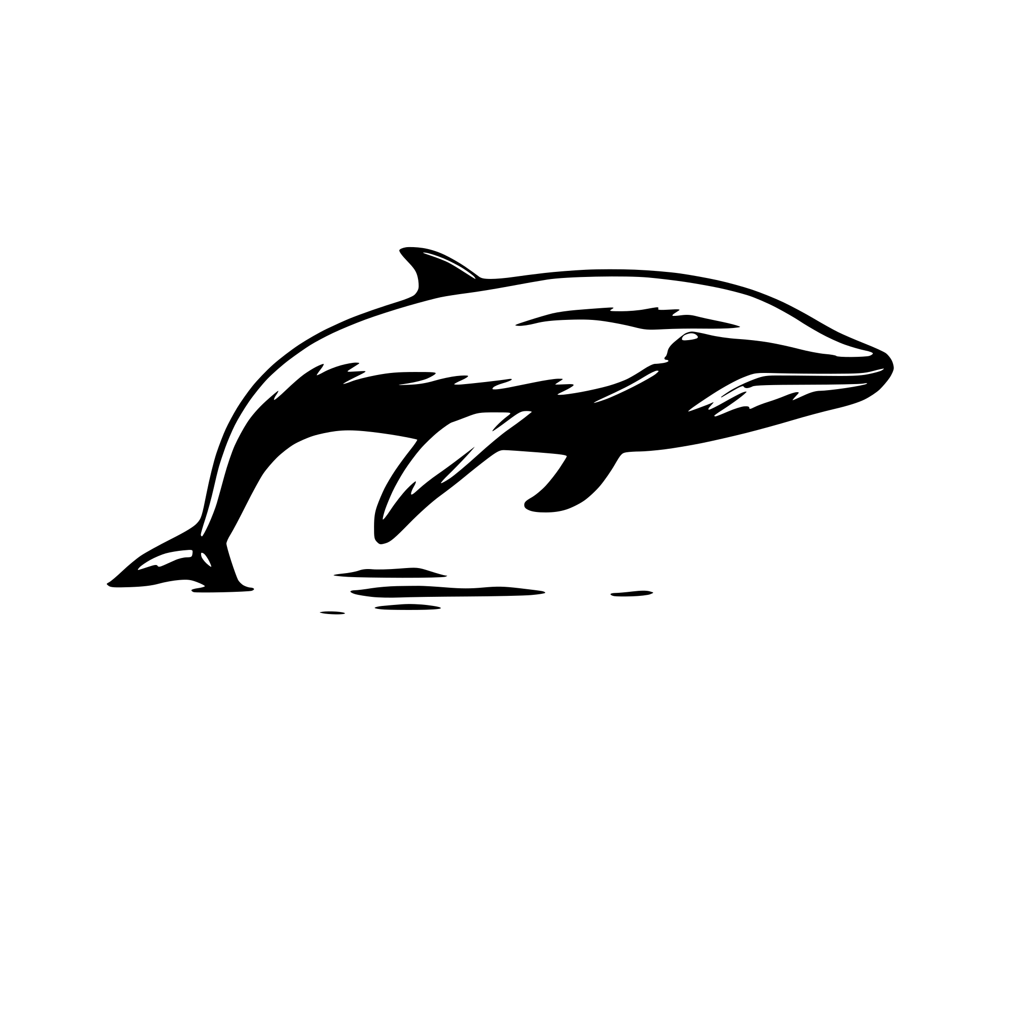 AI-generated SVG of 'simple minimalist whale drawn with trace'