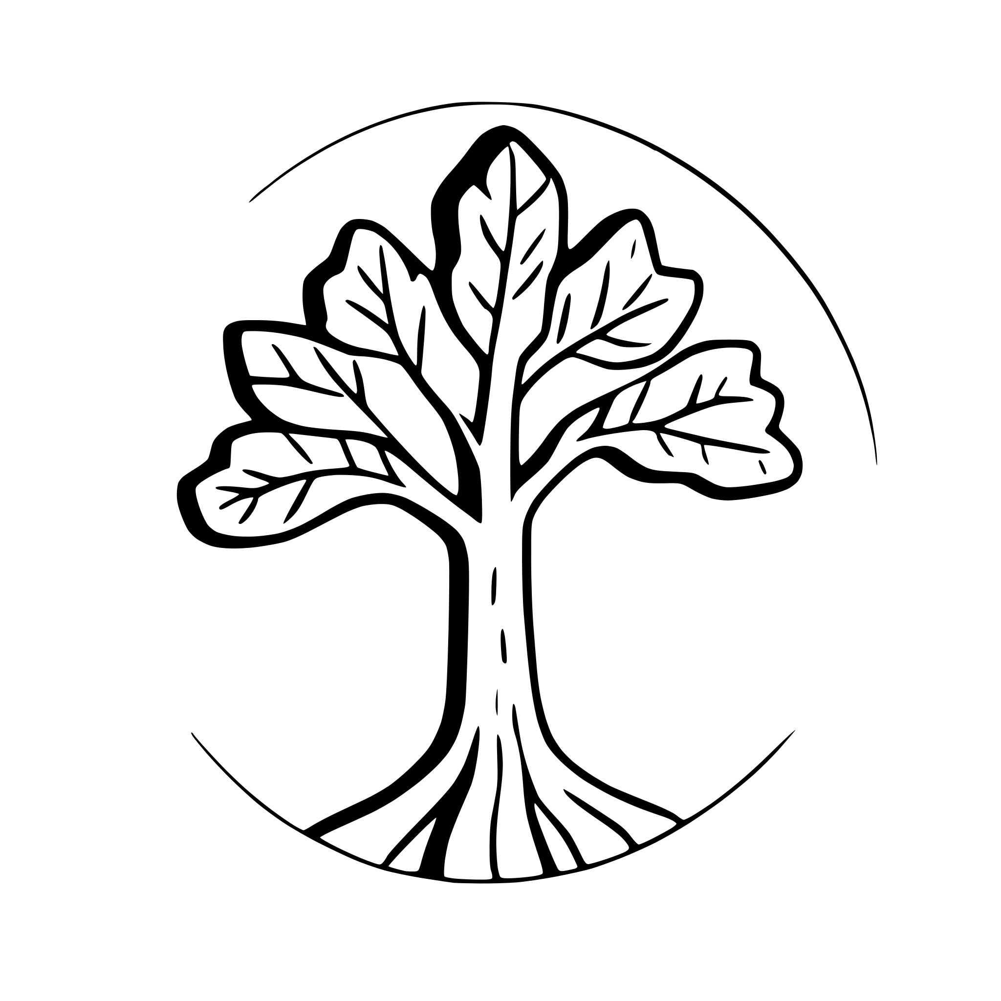 AI-generated SVG of a one soliter tree linden