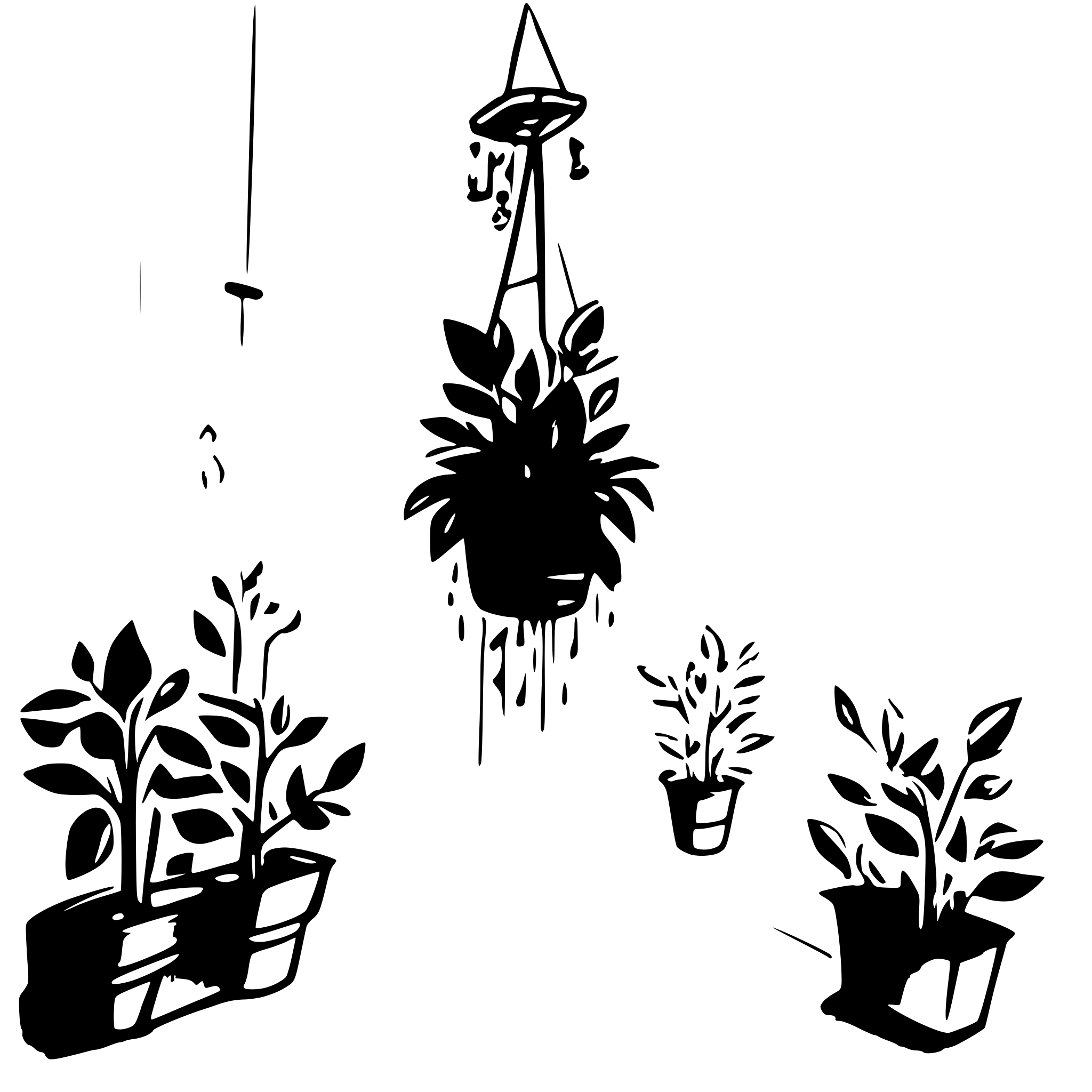 AI-generated SVG of a Create a research-oriented diagram depicting the aeroponic farming method. In this diagram, show plants suspended in a vertical structure, with their roots hanging freely in a mist chamber. The roots are regularly sprayed with a fine mist of nutrient-rich water, delivered by misting nozzles connected to a reservoir. Include a nutrient solution tank, water pump, and misting system with labeled arrows indicating the flow of water and nutrients. The diagram should also highlight a ventilation syste