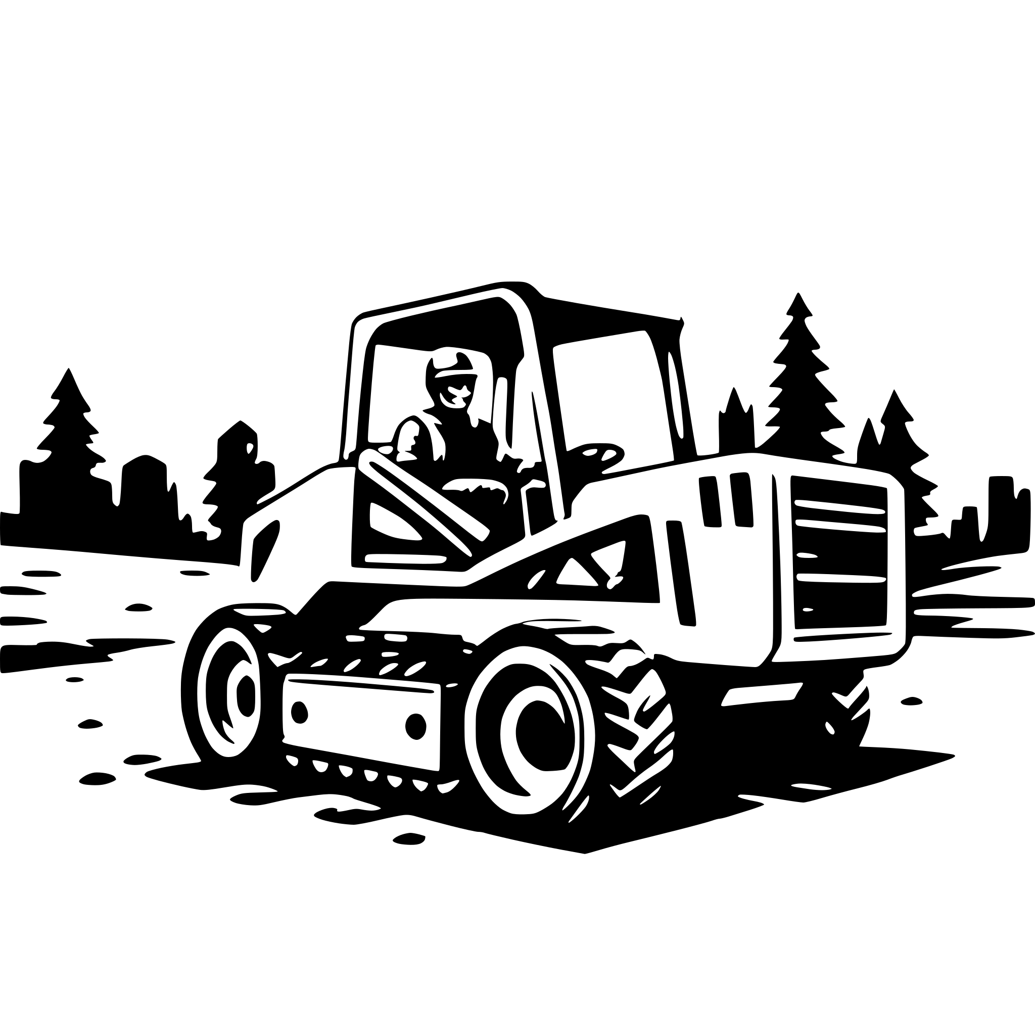 AI-generated SVG of 'a Skid Steer machine'