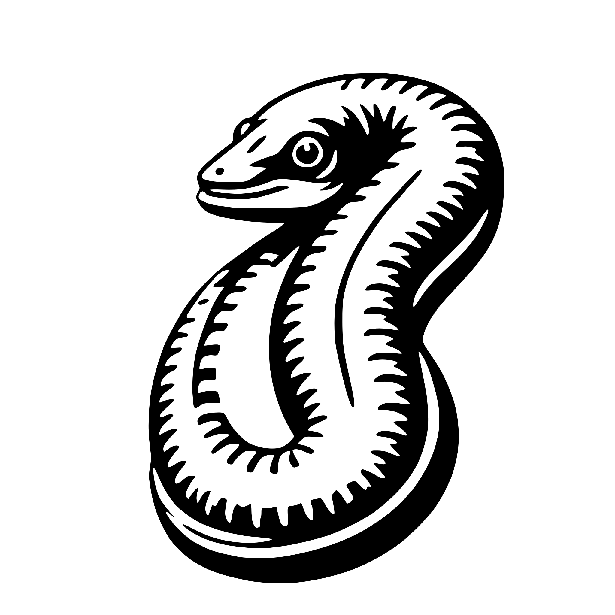 AI-generated SVG of 'eel'