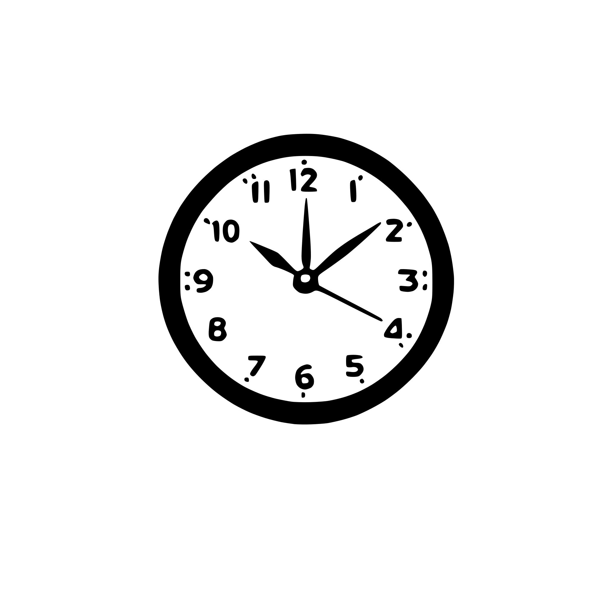 AI-generated SVG of a wall clock