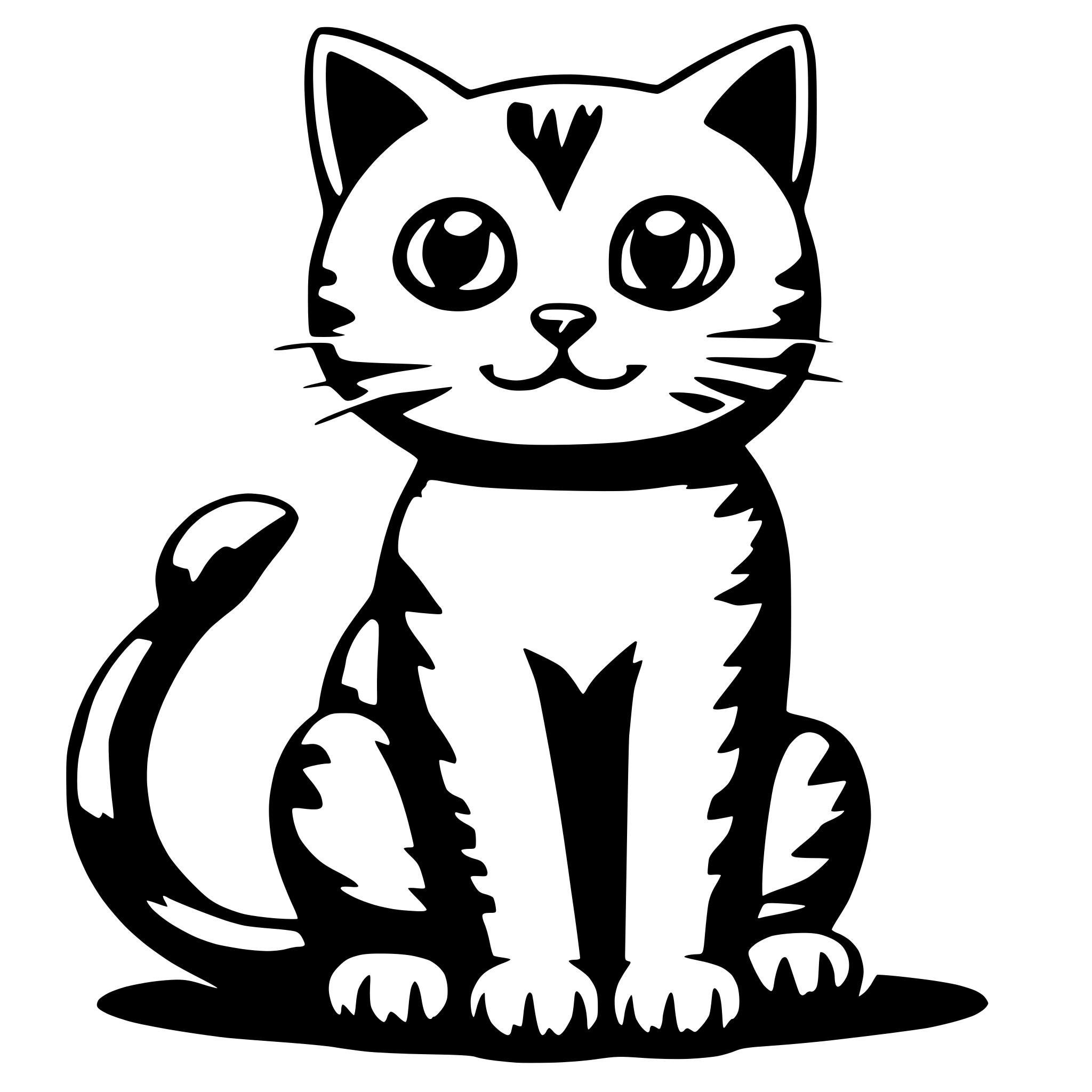 AI-generated SVG of a cute cat