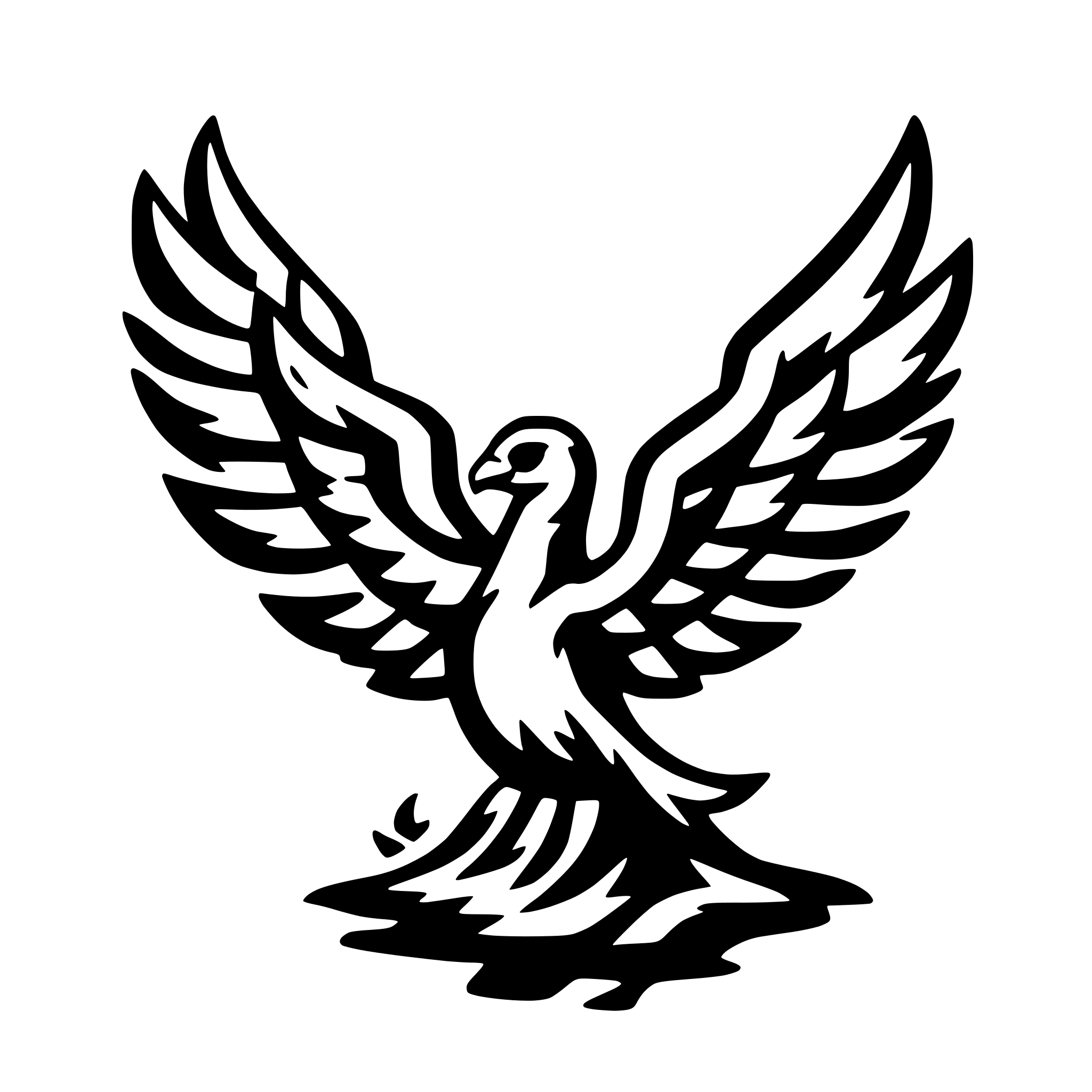 AI-generated SVG of 'phoenix rising'