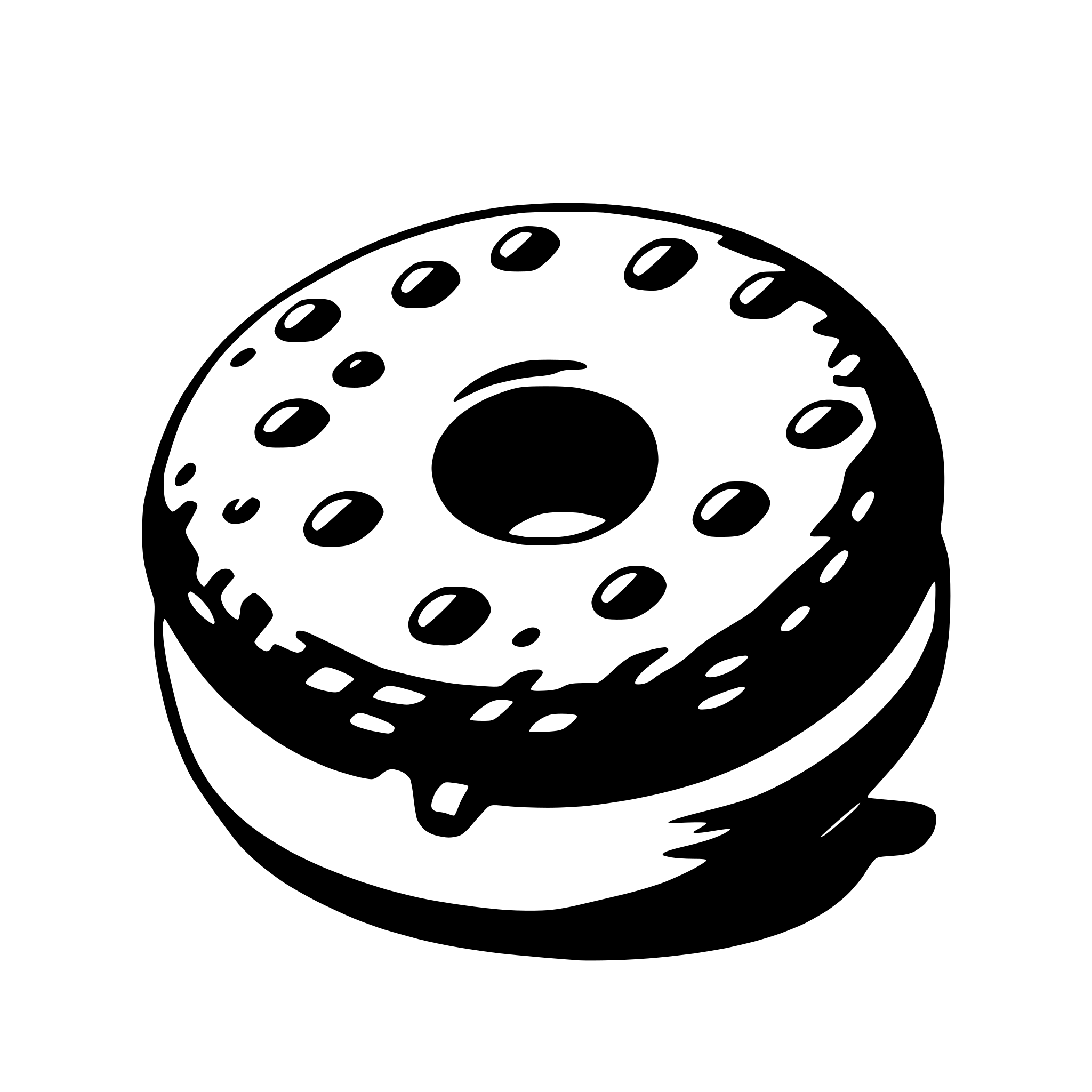 AI-generated SVG of a donut