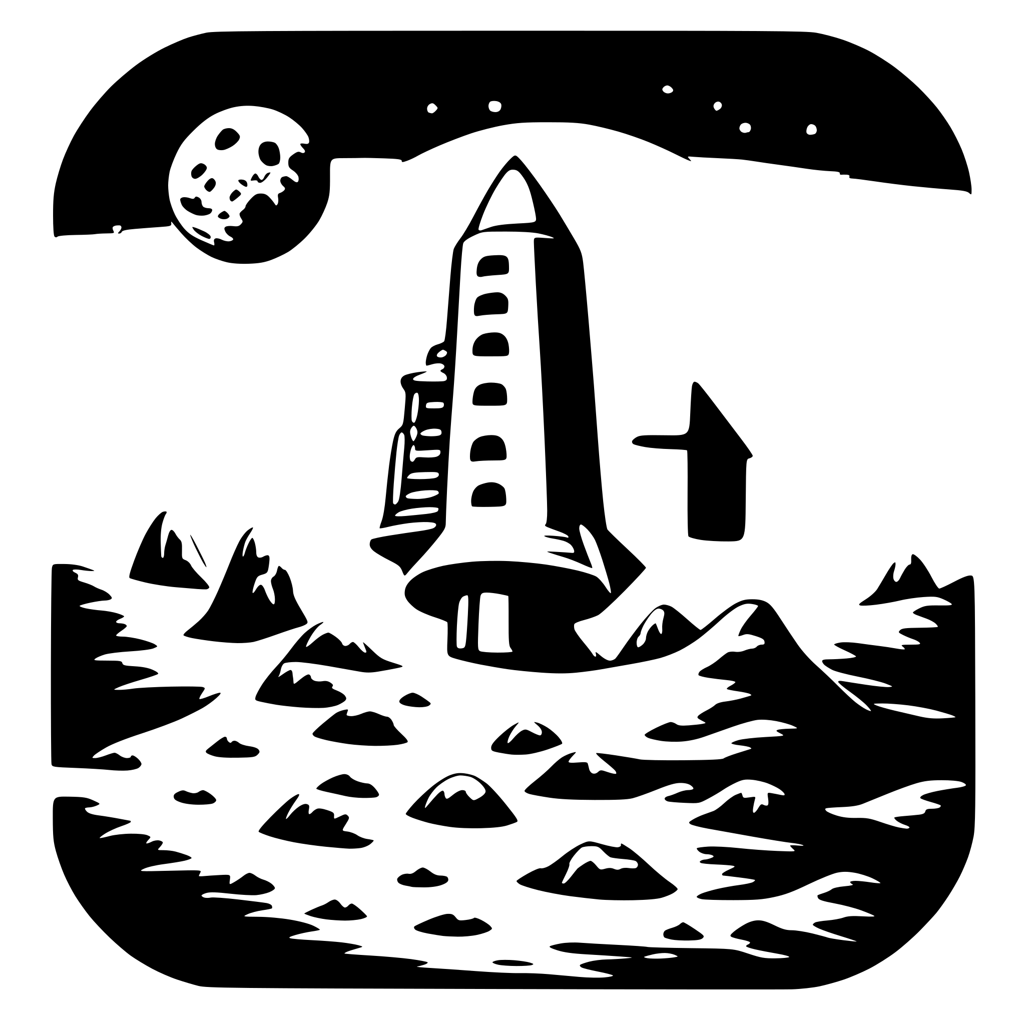 AI-generated SVG of 'Bitcoin to the moon'