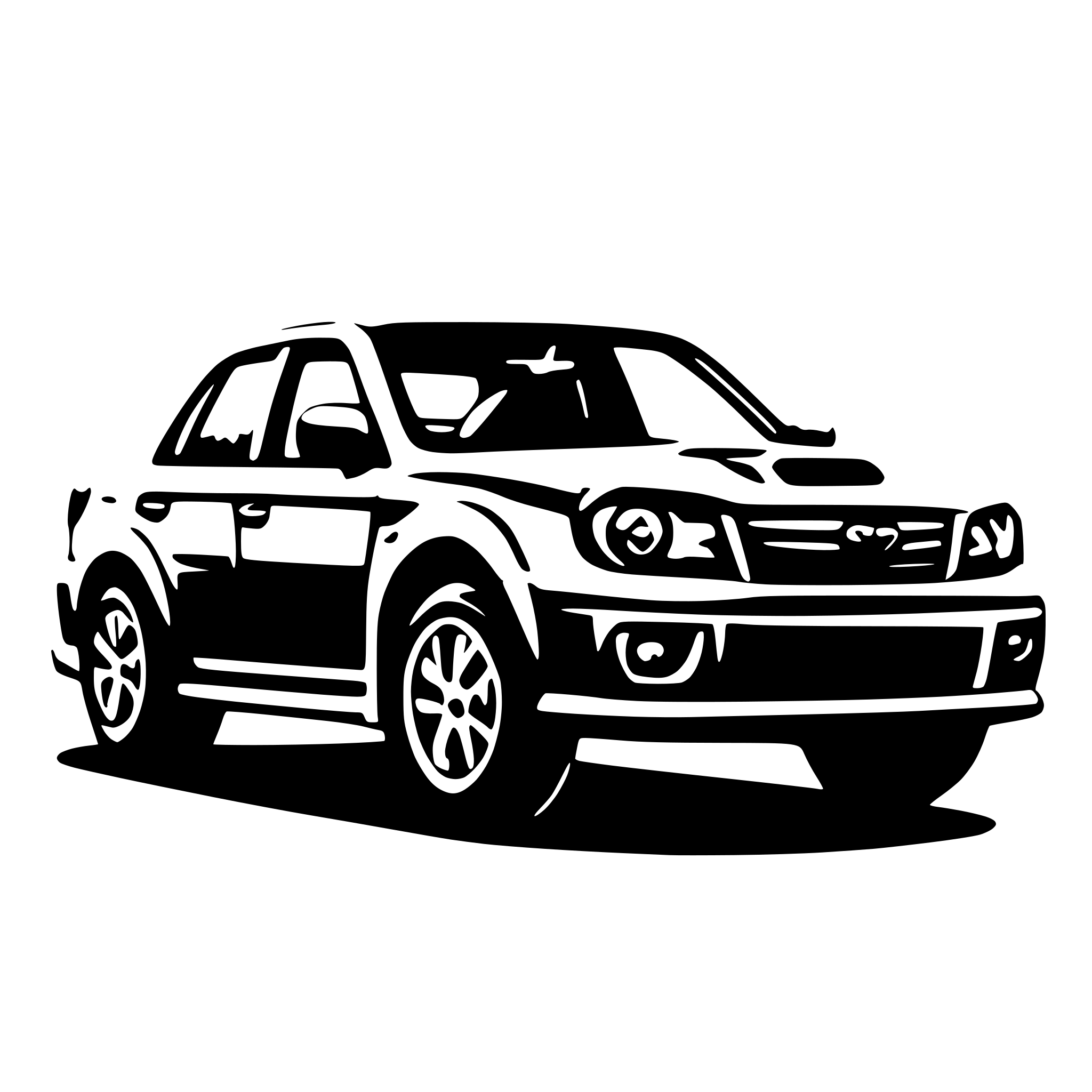 AI-generated SVG of a subaru