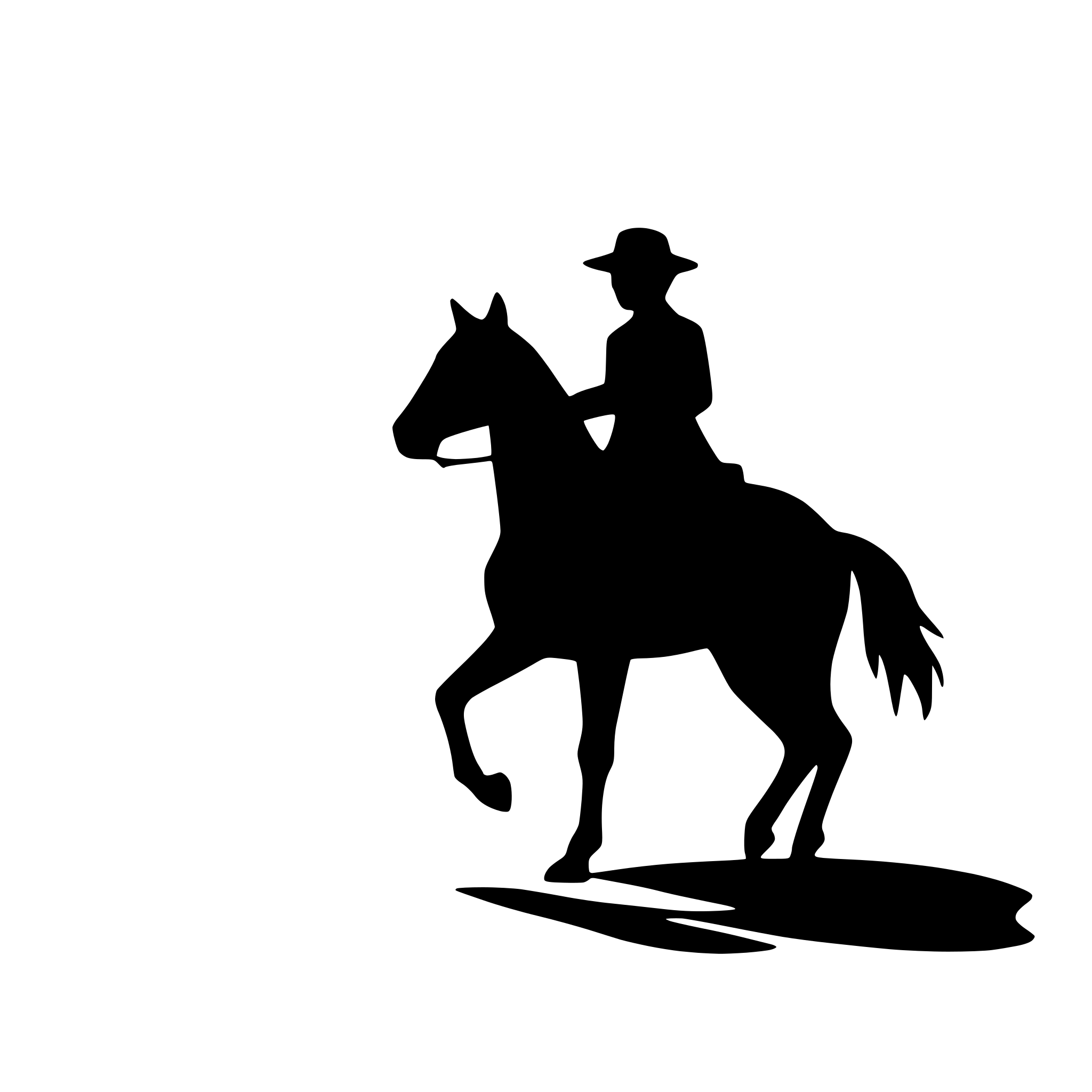 AI-generated SVG of 'cowboy riding a horse'
