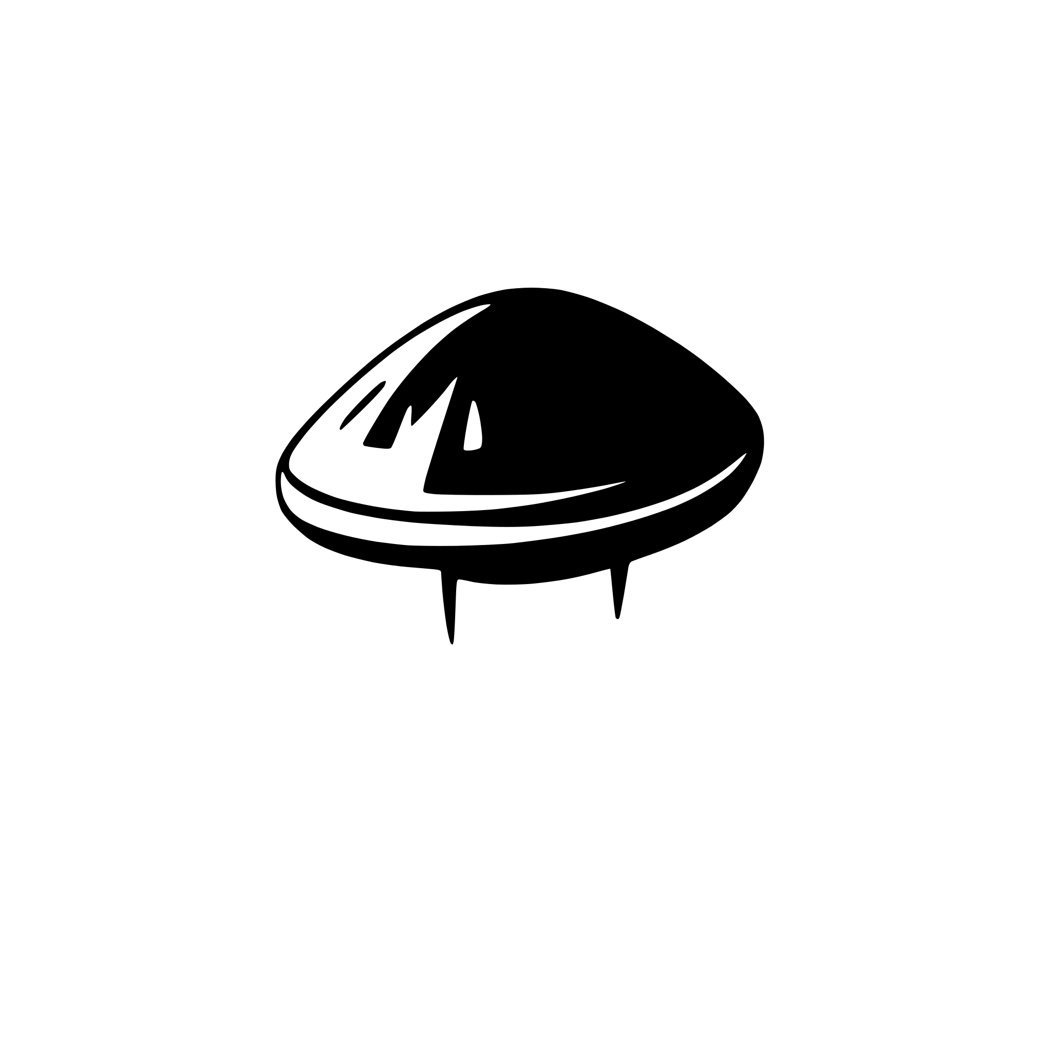 AI-generated SVG of 'alien spaceship beaming light'