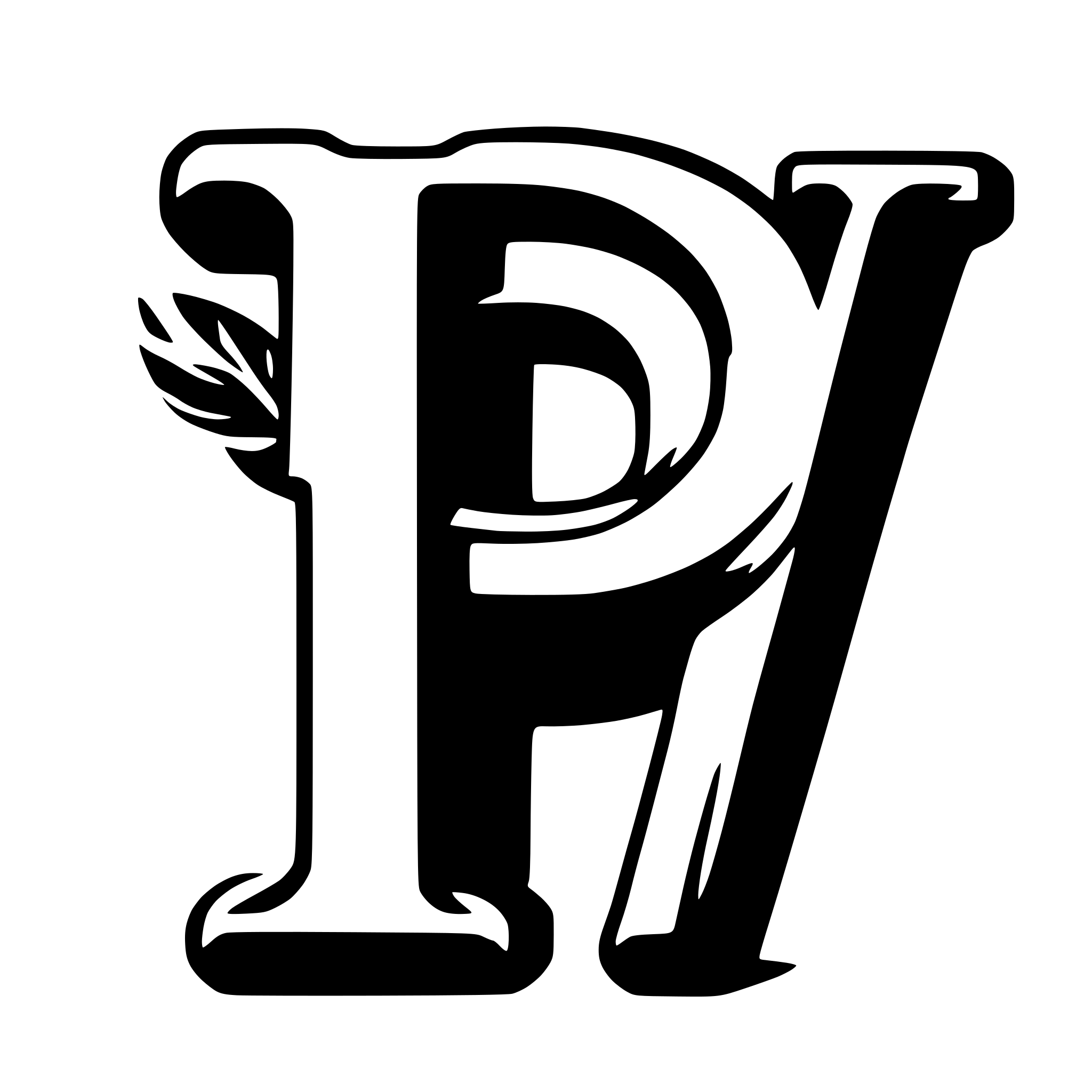 AI-generated SVG of 'Letter P'