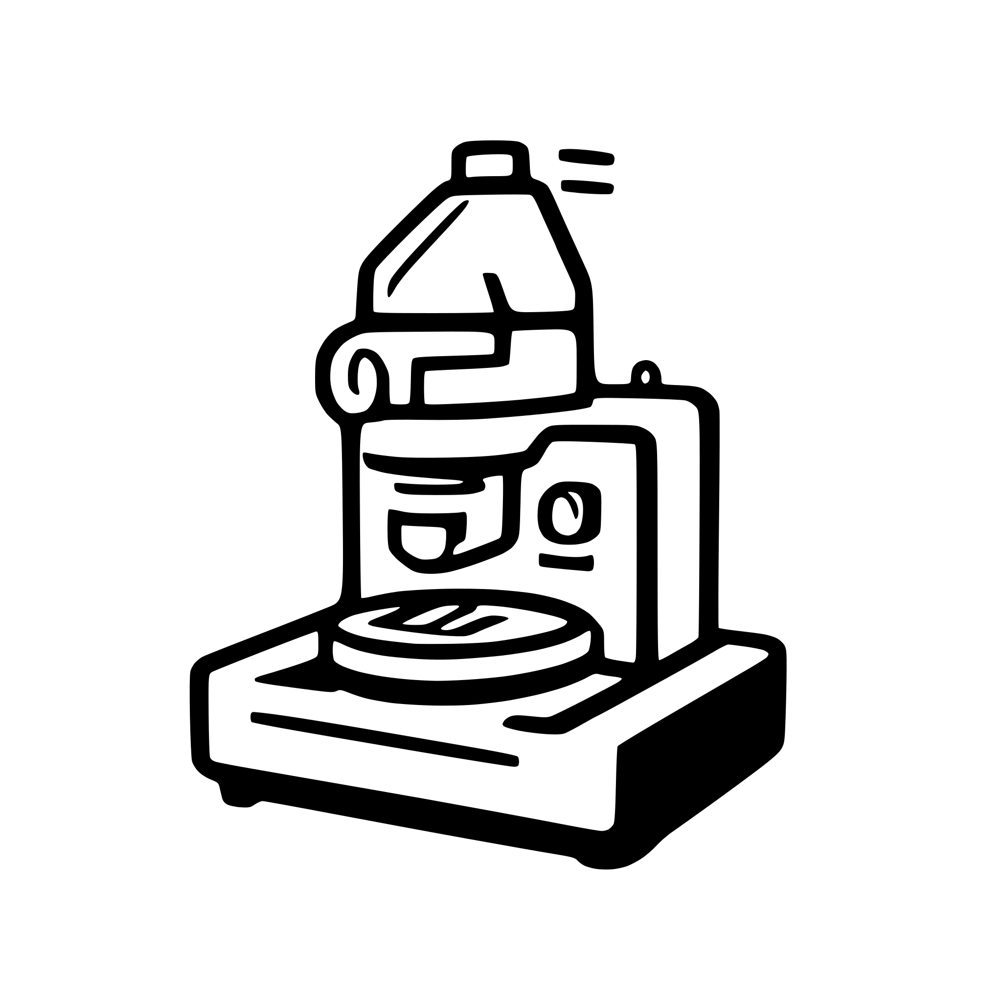 AI-generated SVG of a mass spectrometry machine