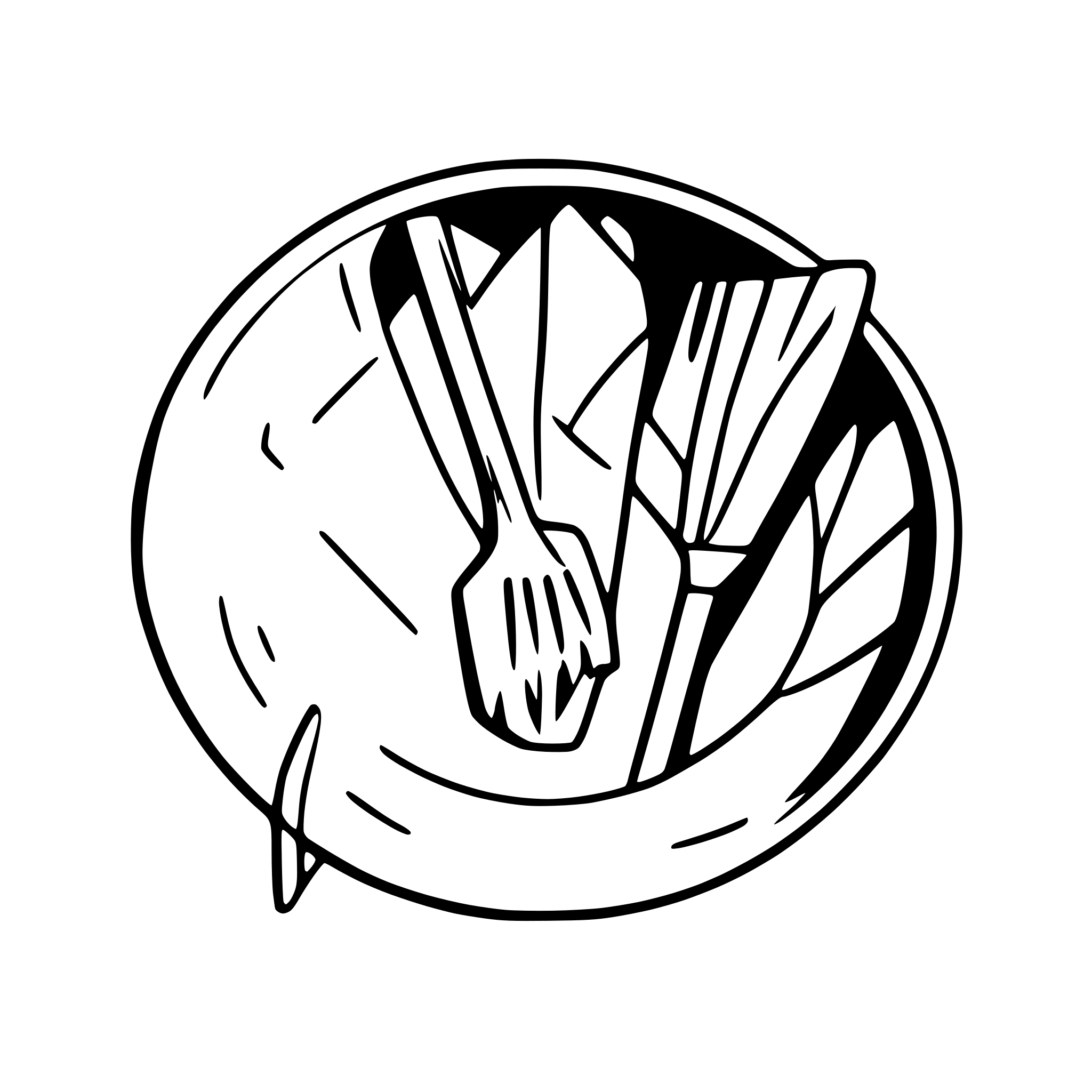 AI-generated SVG of a Playful Continuous line drawing of a broken plate, shards, and a broom in a simple elegant single line art style, no text.