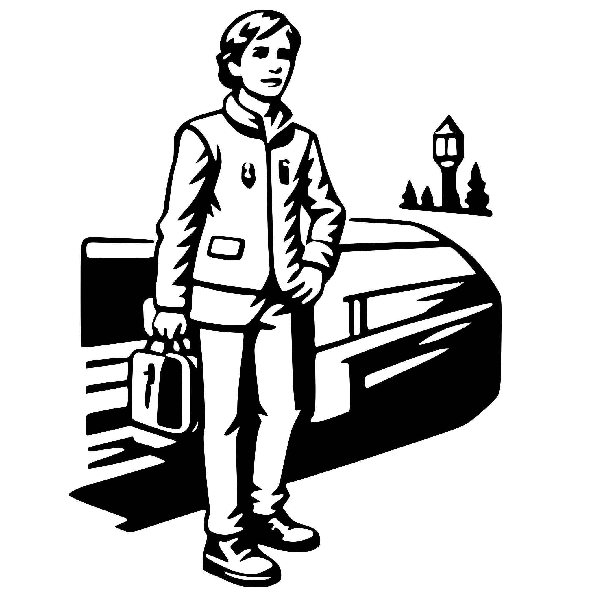 AI-generated SVG of a coach